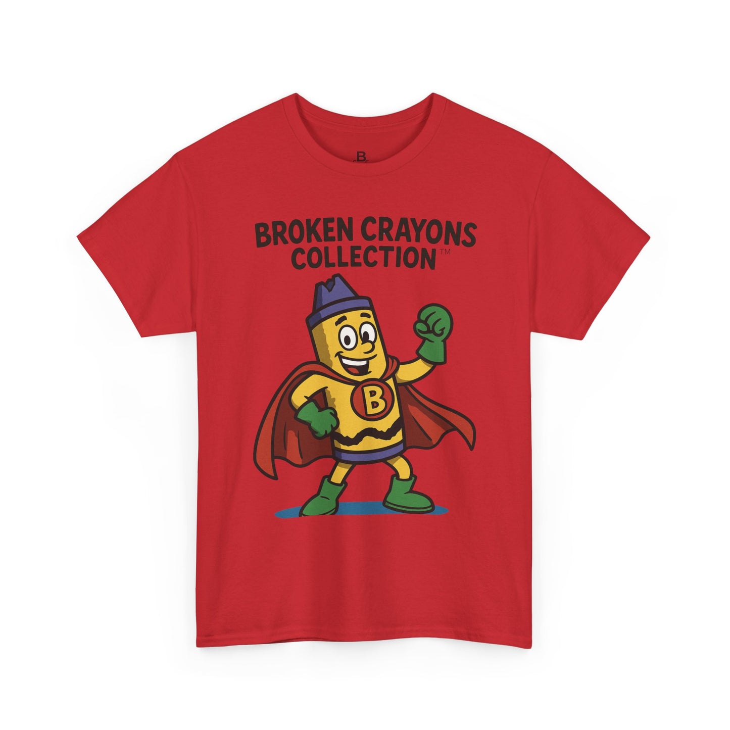Broken Crayons Cartoon Tee, Fun Graphic T-Shirt, Kids Gift, Superhero Shirt, Unique Birthday Present, Inspirational Style