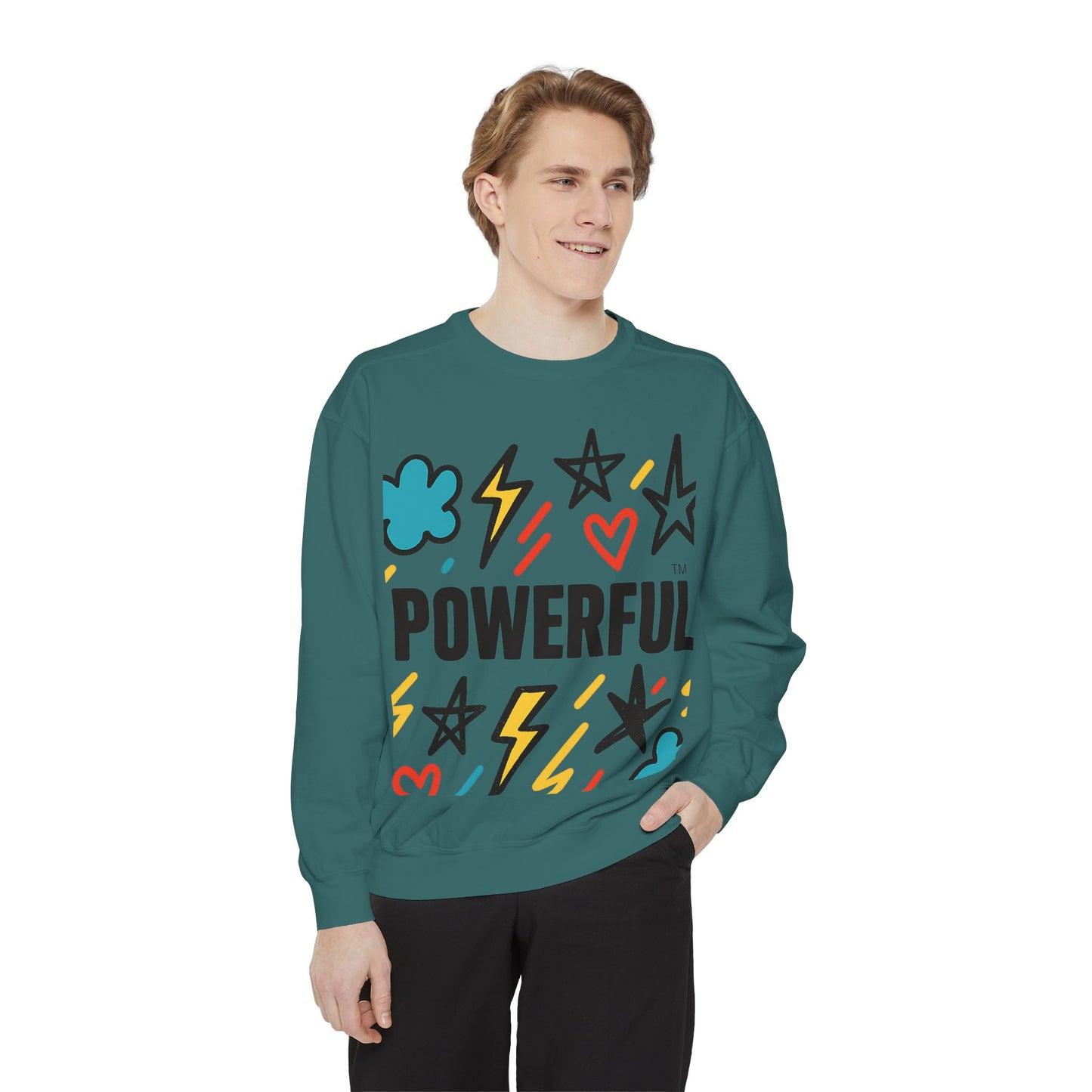 POWERFUL™ Graffiti Sweatshirt – Bold Affirmation for Boys of Color