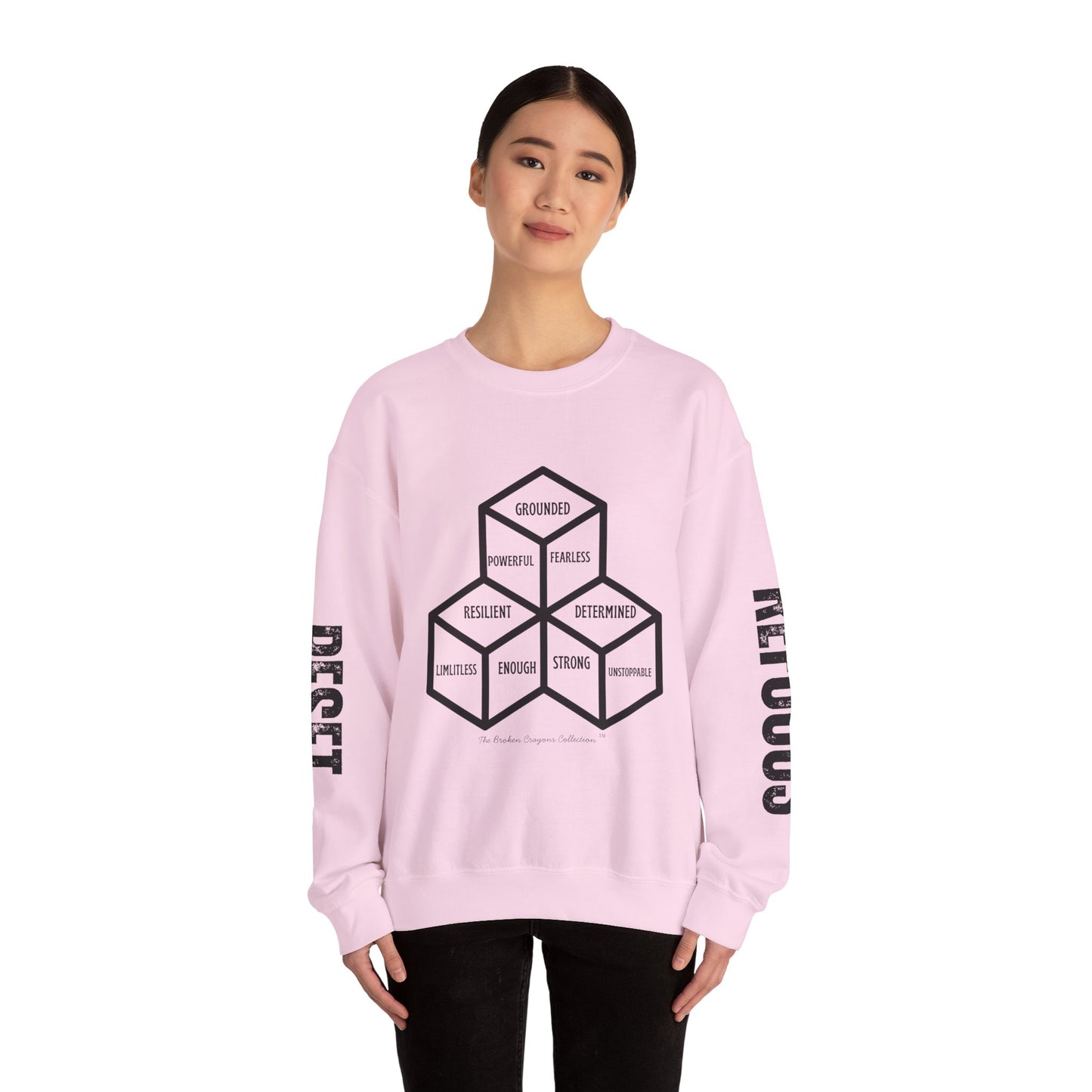RESET & REFOCUS™ Identity Blocks Sweatshirt – Empowerment Apparel for Young Men