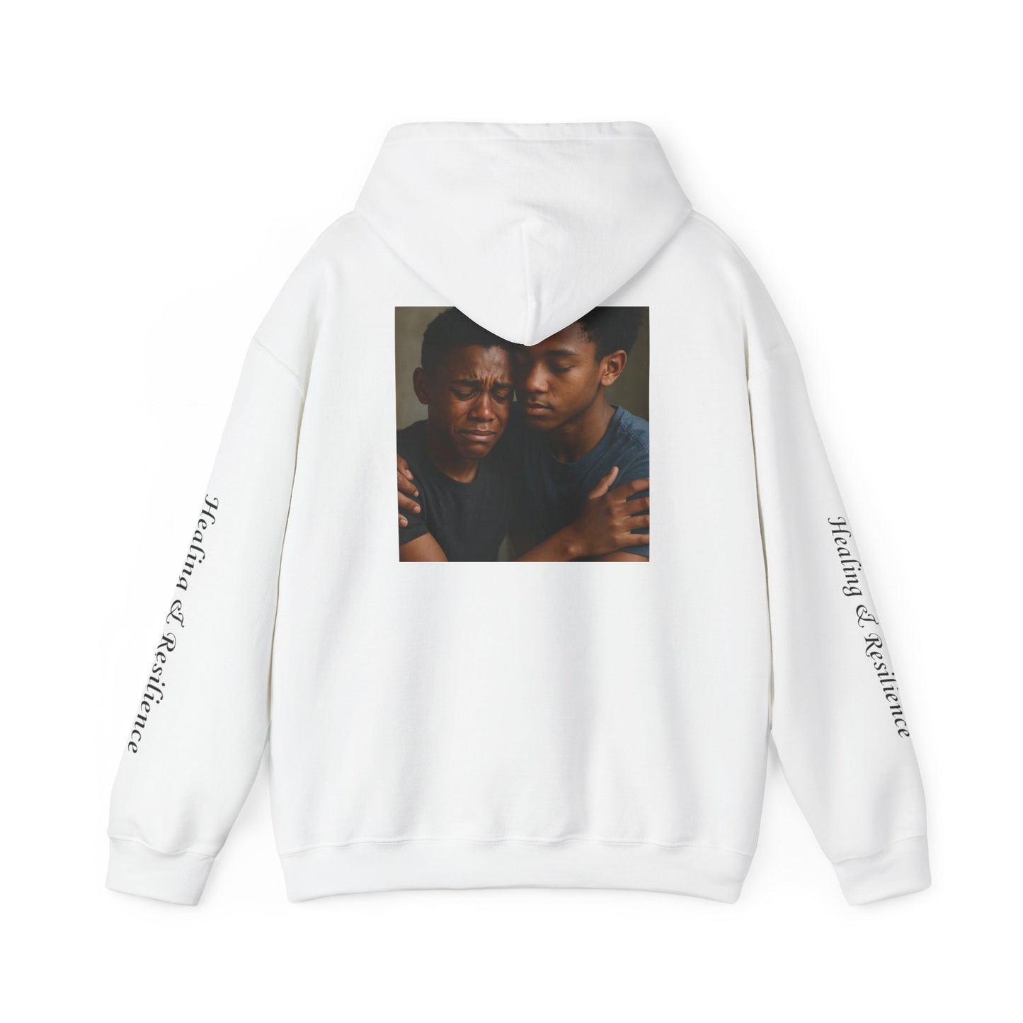 Healing & Resilience Hooded Sweatshirt, Cozy Unisex Hoodie for Comfort, Mental Health Awareness, Gift for Friends, Meaningful Apparel