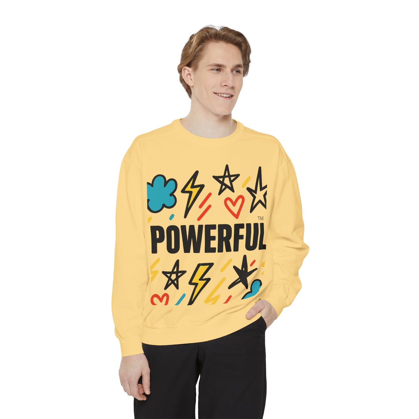 POWERFUL™ Graffiti Sweatshirt – Bold Affirmation for Boys of Color