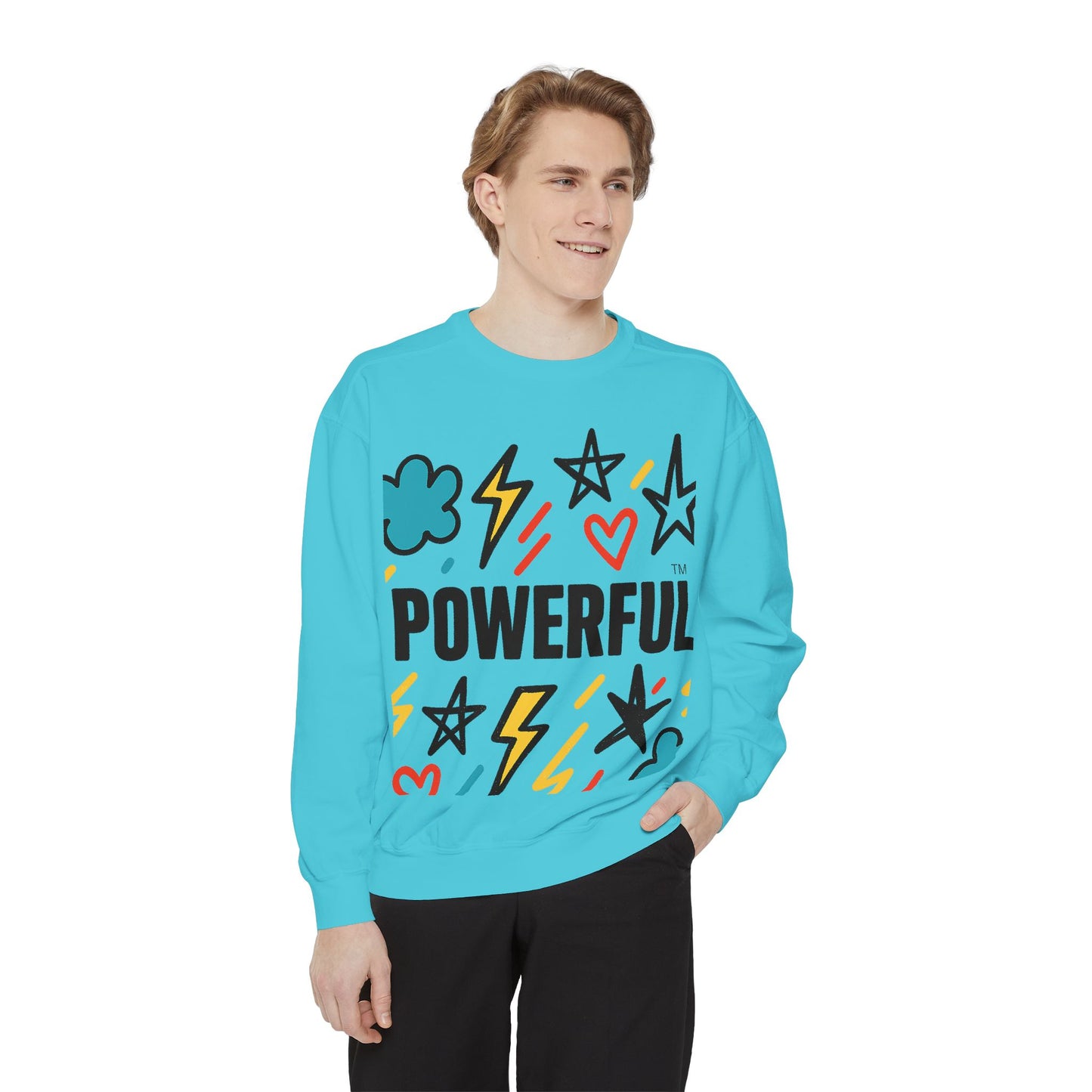 POWERFUL™ Graffiti Sweatshirt – Bold Affirmation for Boys of Color