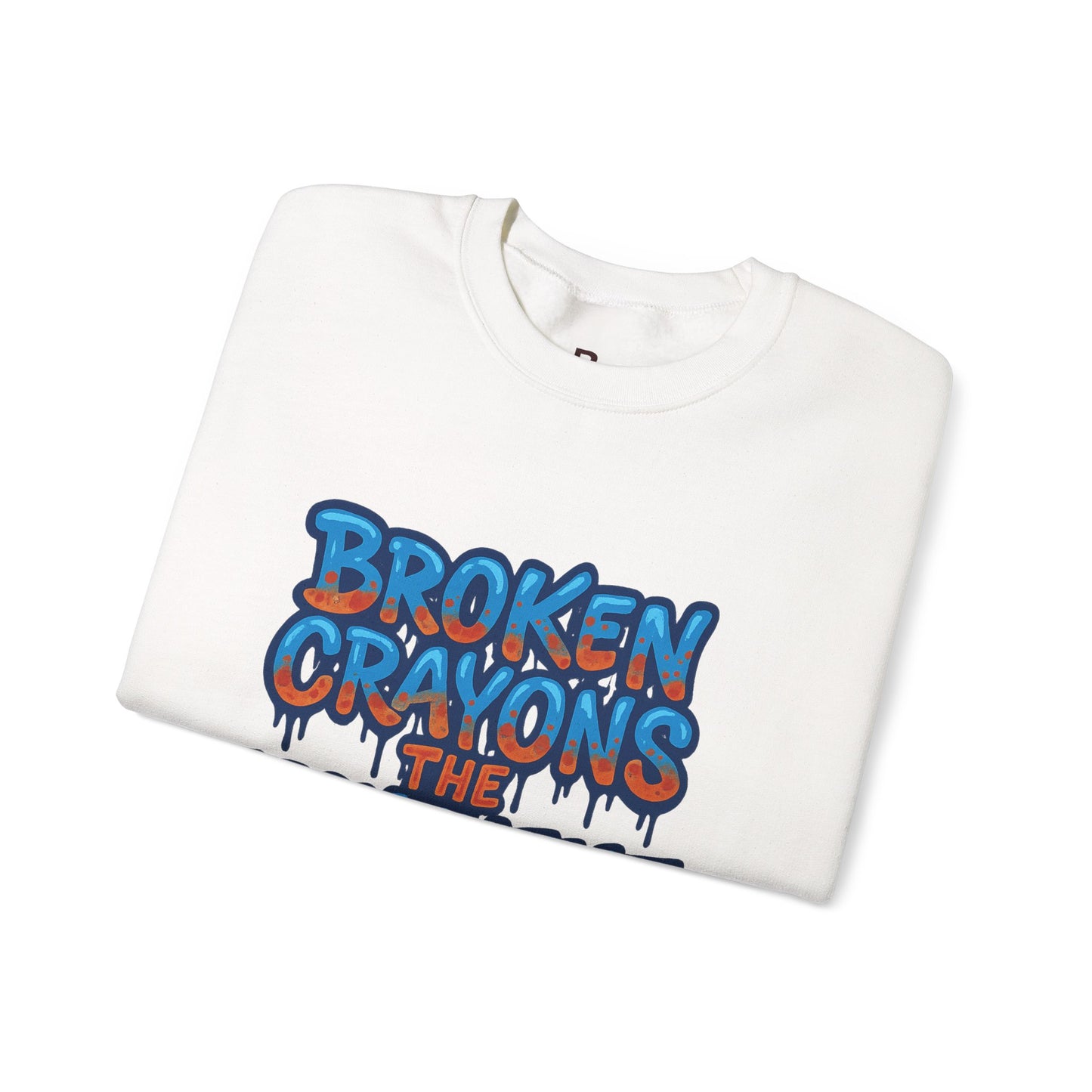 Colorful Graffiti Crewneck Sweatshirt - Unisex Heavy Blend, Streetwear Fashion, Trendy Apparel, Casual Layering, Gift for Art Lovers