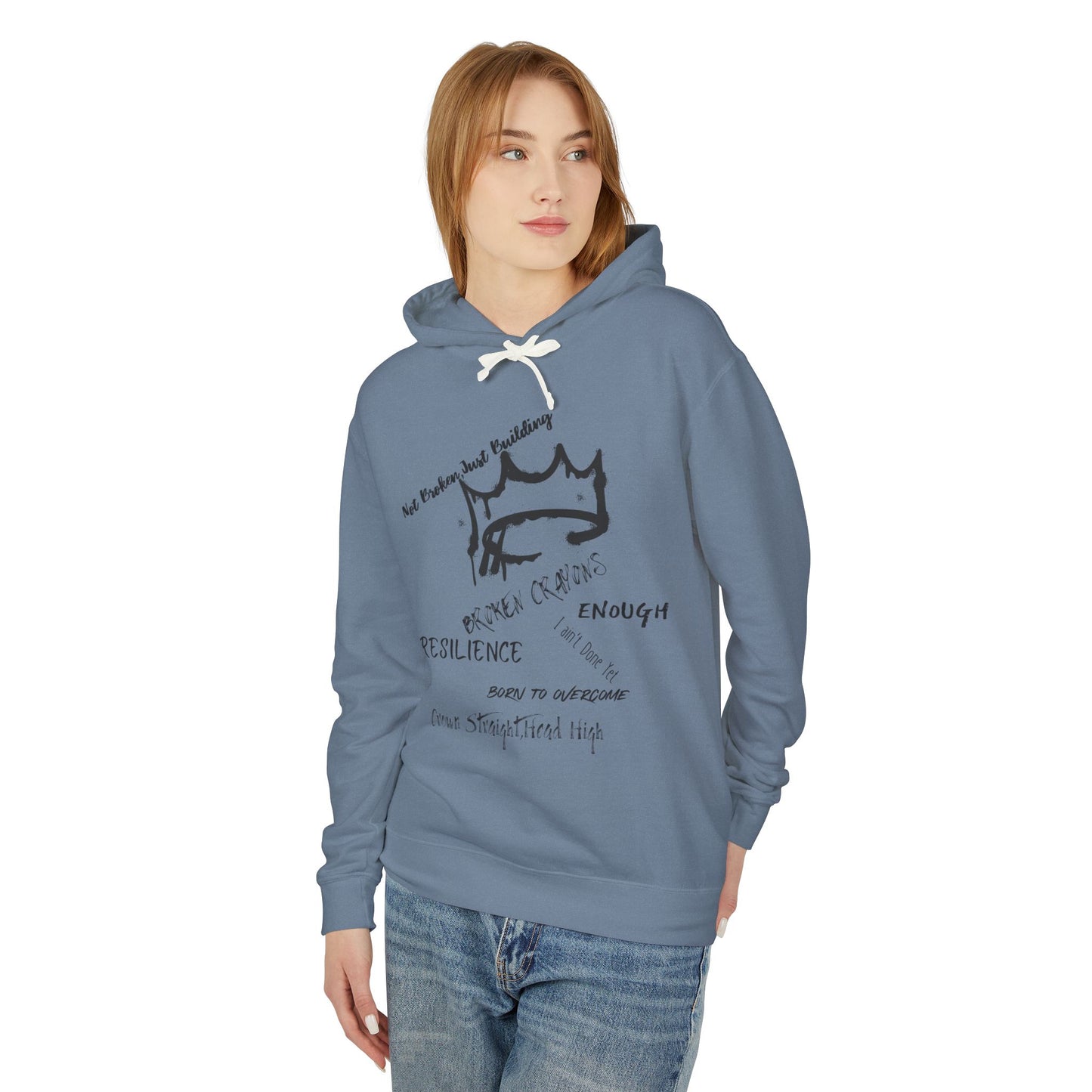 Resilience Inspirational Lightweight Hoodie, Motivational Sweatshirt, Unisex Casual Wear, Gift for Friends, Everyday Comfort