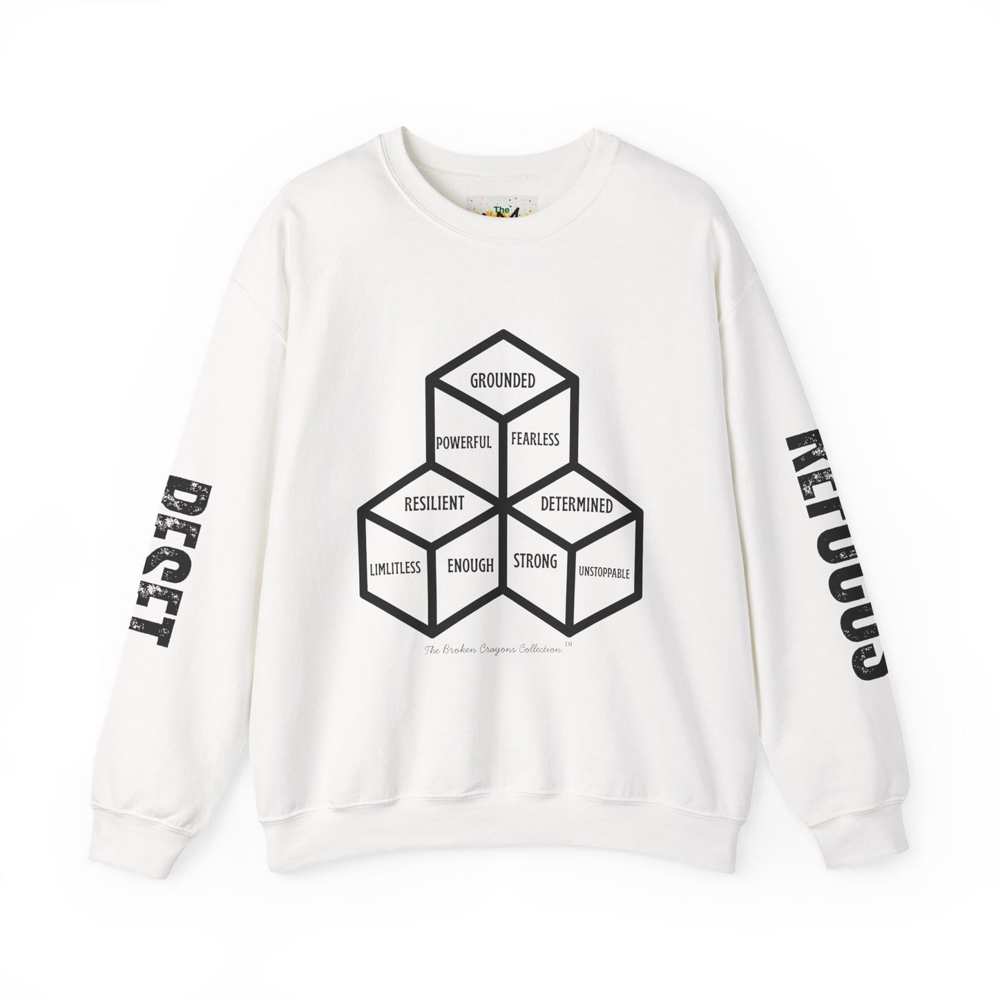 RESET & REFOCUS™ Identity Blocks Sweatshirt – Empowerment Apparel for Young Men