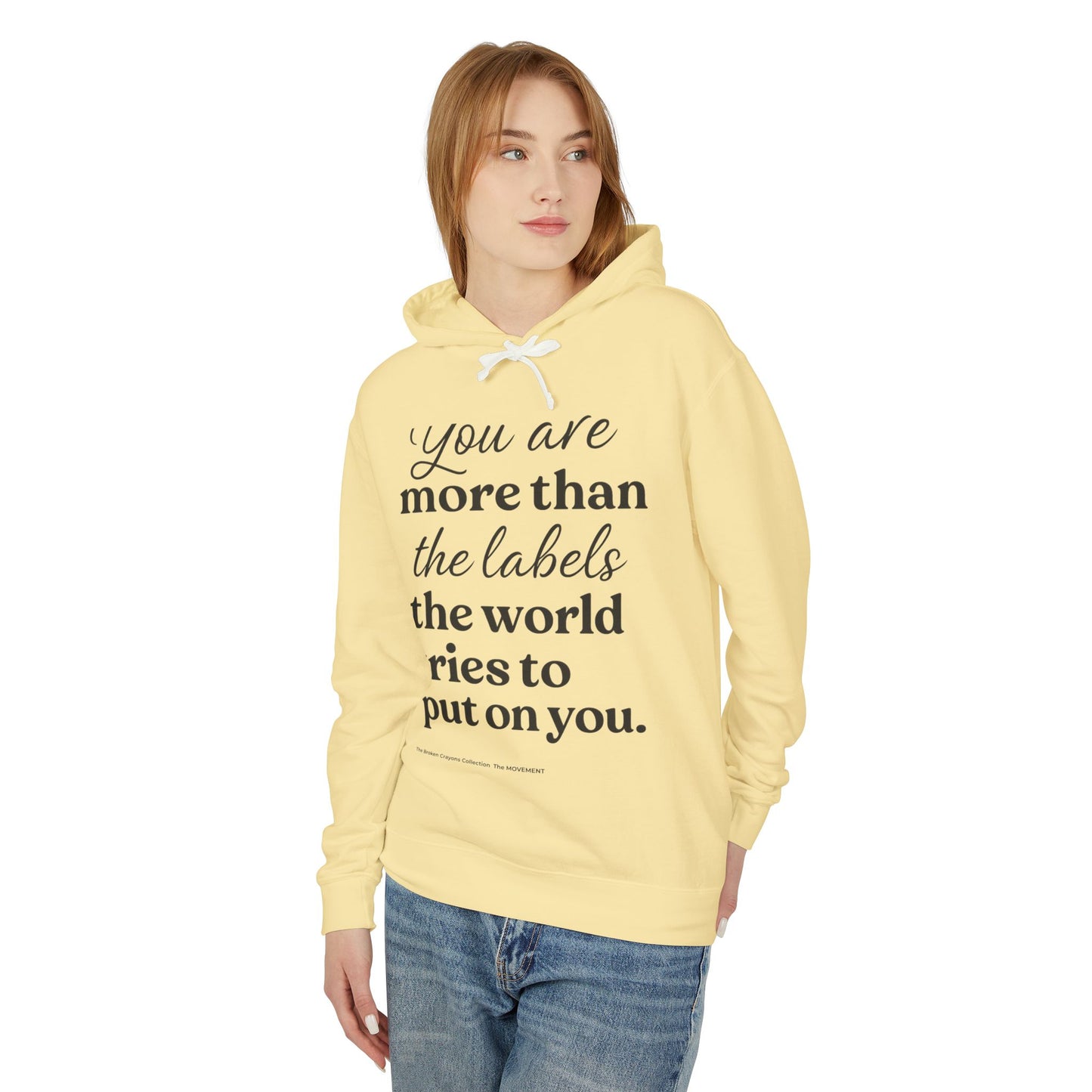 You Are More Than Labels" Hoodie for Mentors & Parents β Empowering Boys of Color Through Affirmation