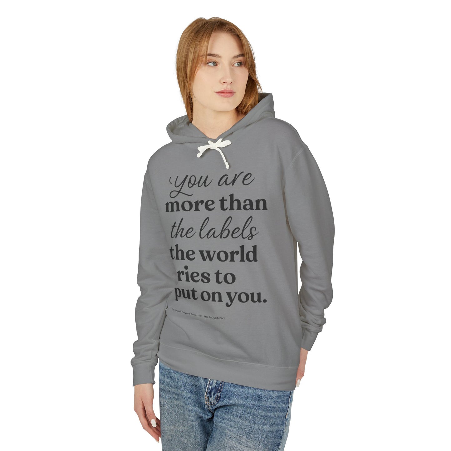 You Are More Than Labels" Hoodie for Mentors & Parents β Empowering Boys of Color Through Affirmation