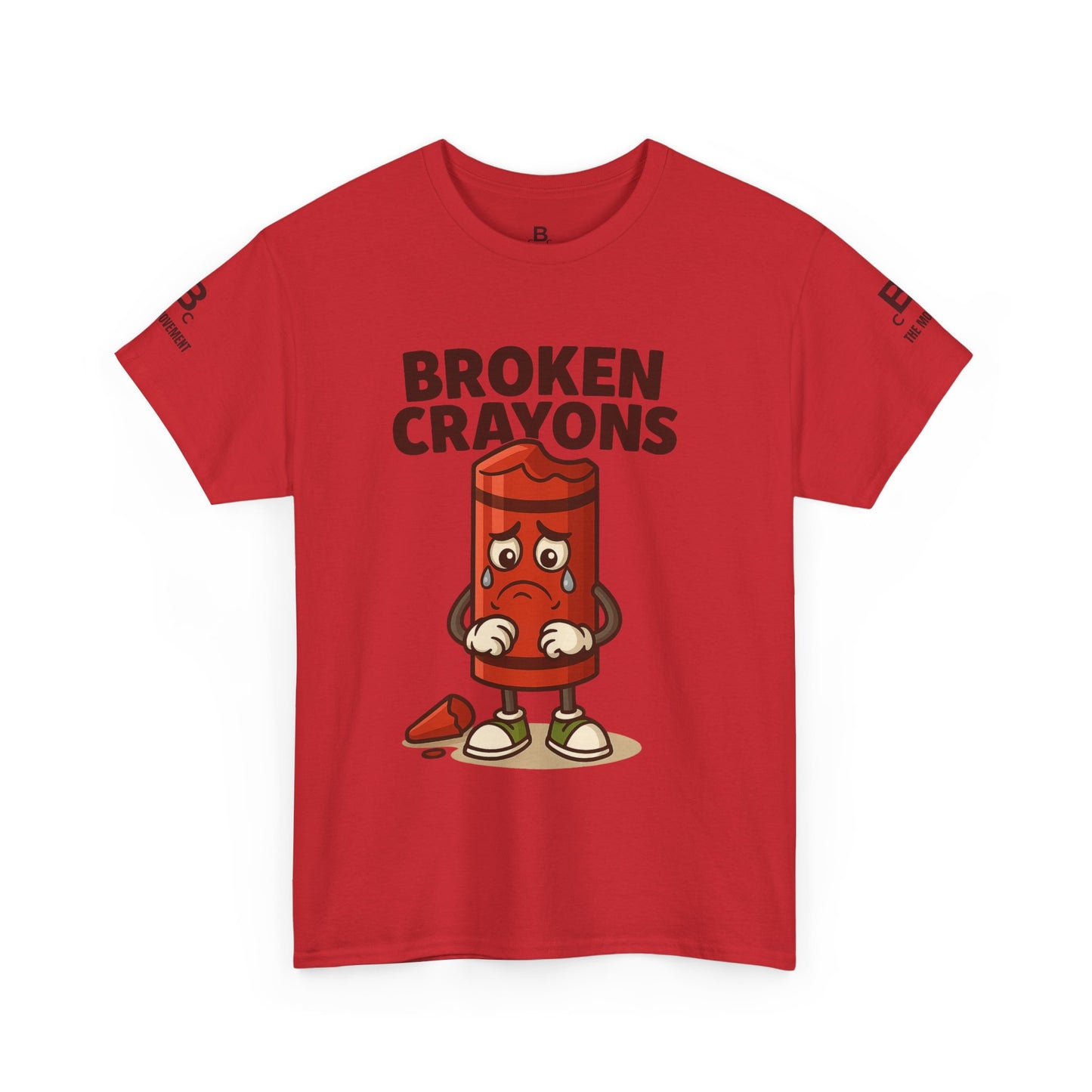Broken Crayons Unisex Heavy Cotton Tee - Educational Graphic T-Shirt, Gift for Teachers, Kids Apparel, Fun Learning Shirt, Back to School