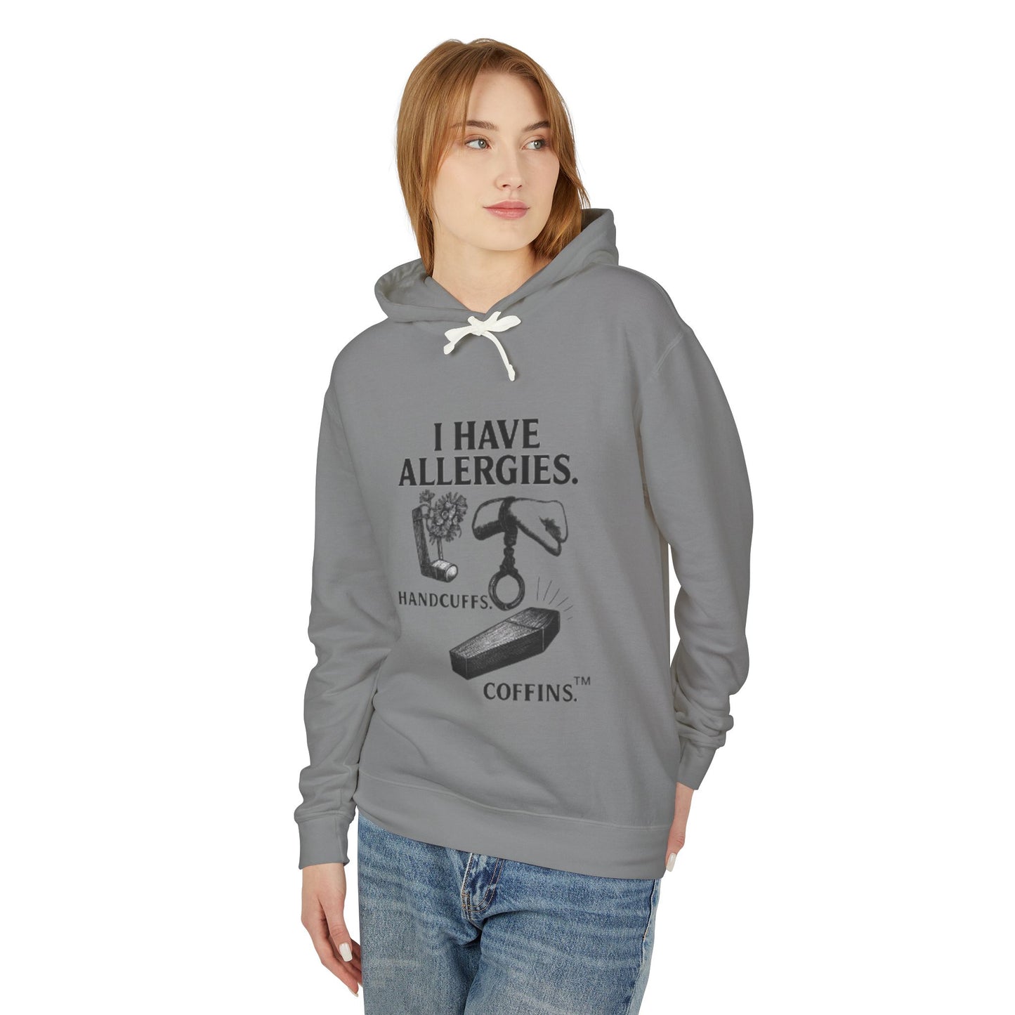 Broken Crayons Hoodie – “I HAVE ALLERGIES.” | Bold Statement on Justice & Identity