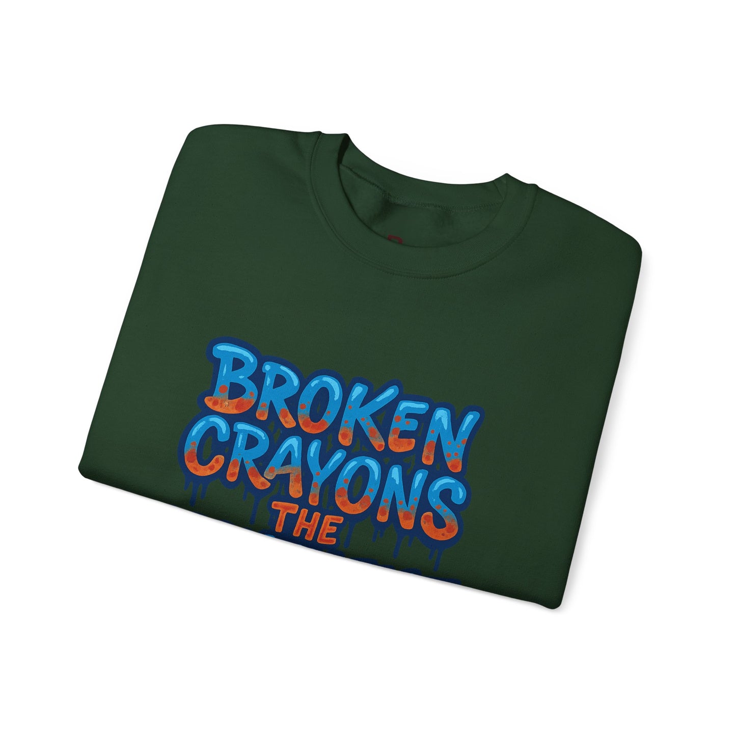 Colorful Graffiti Crewneck Sweatshirt - Unisex Heavy Blend, Streetwear Fashion, Trendy Apparel, Casual Layering, Gift for Art Lovers