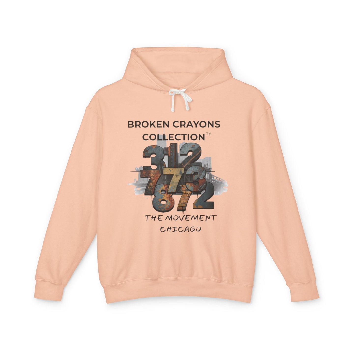 Broken Crayons Collection™ Chicago Hoodie – 312/773/872 Area Code Design