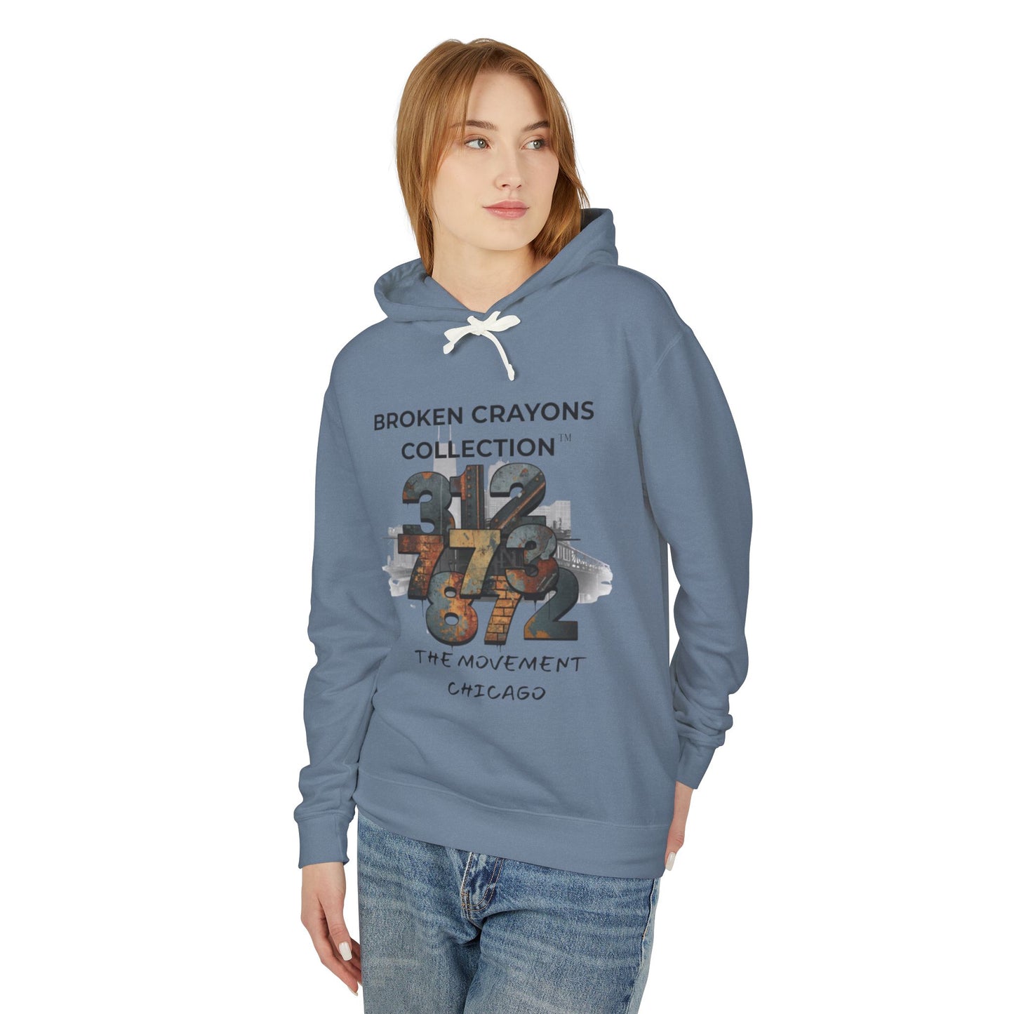 Broken Crayons Collection™ Chicago Hoodie – 312/773/872 Area Code Design