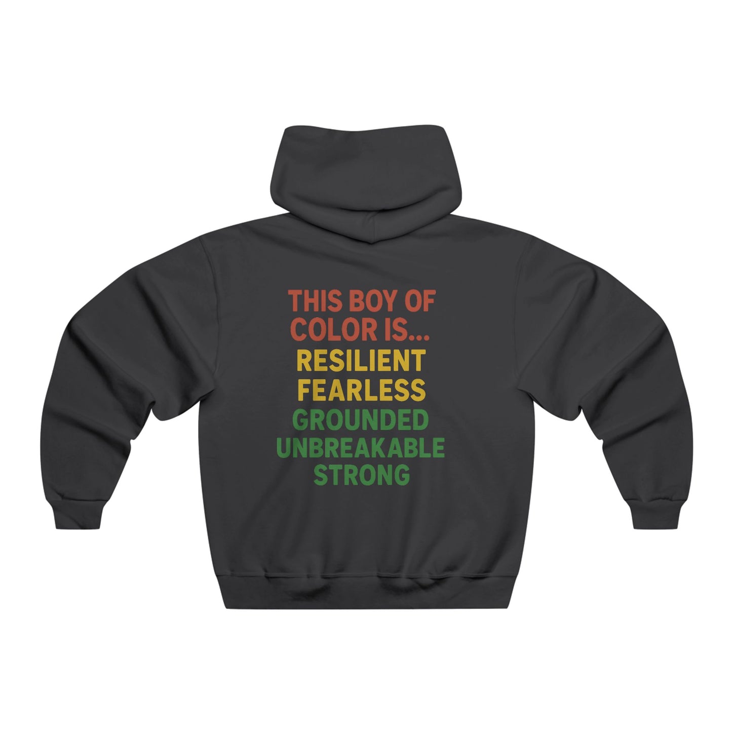 Inspirational Hooded Sweatshirt for Men, Empowerment Apparel, Colorful Motivational Hoodie, Perfect Gift for Teens, Positive Vibes