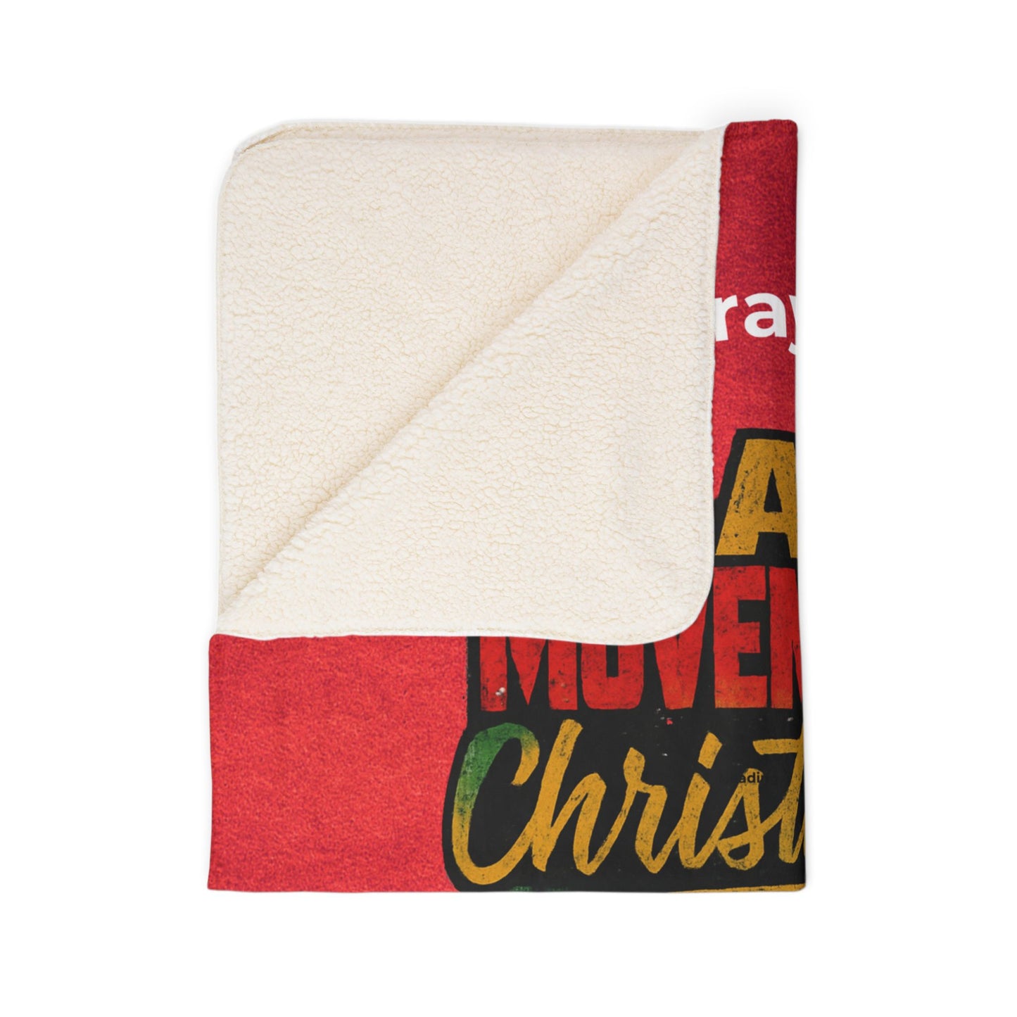 Brokrn Crayons Collection Christmas Sherpa Blanket - "A Movement Christmas" Skyline Holiday Throw