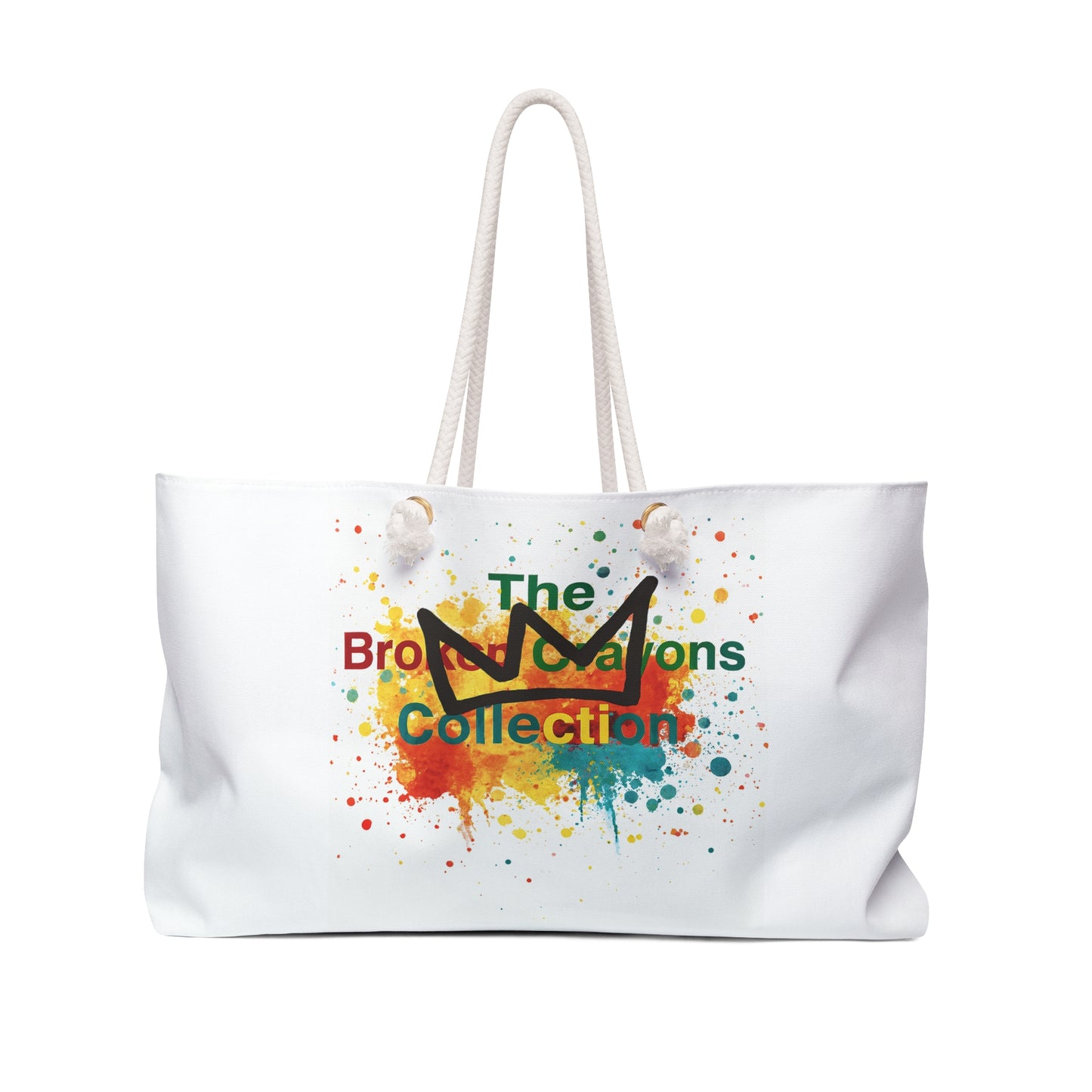 Broken Crayons Collection™ Tote Bag – Vibrant Crown Design Celebrating Culture & Creativity