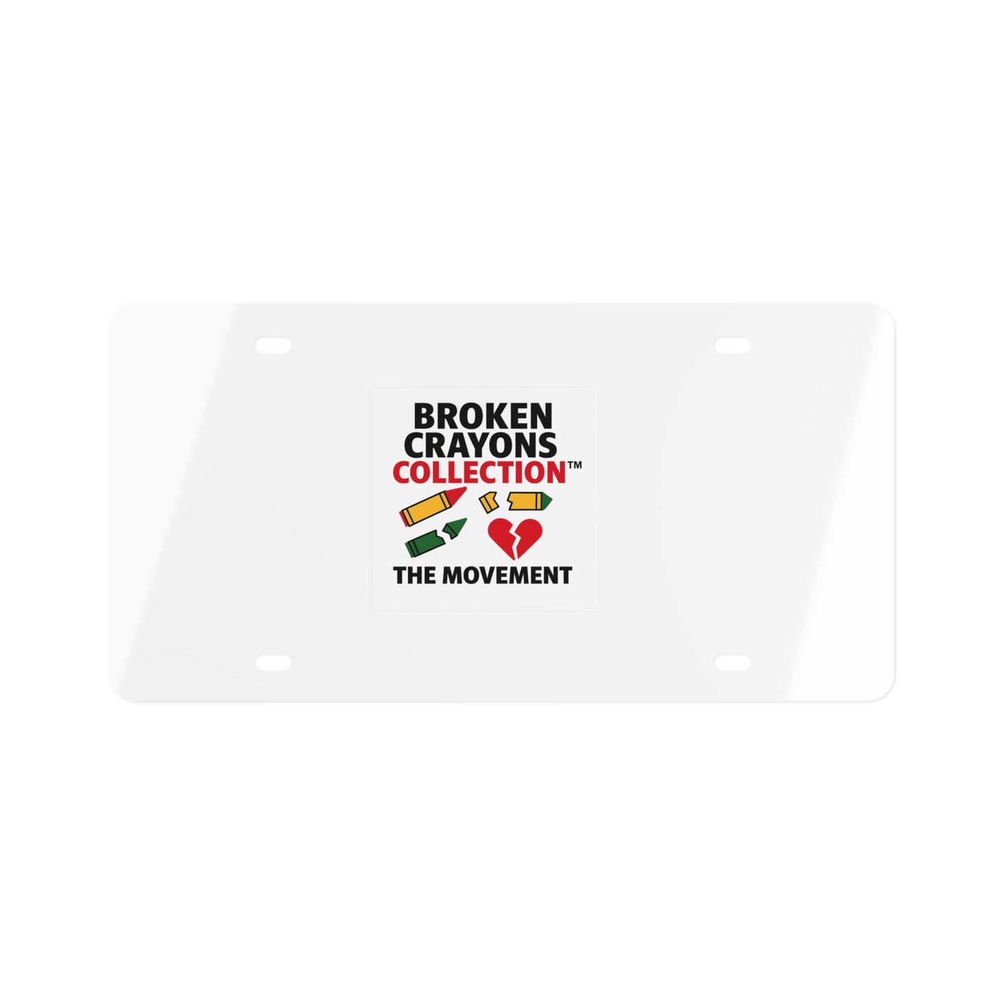 Broken Crayons Collection™ License Plate | Pan-African Empowerment | THE MOVEMENT