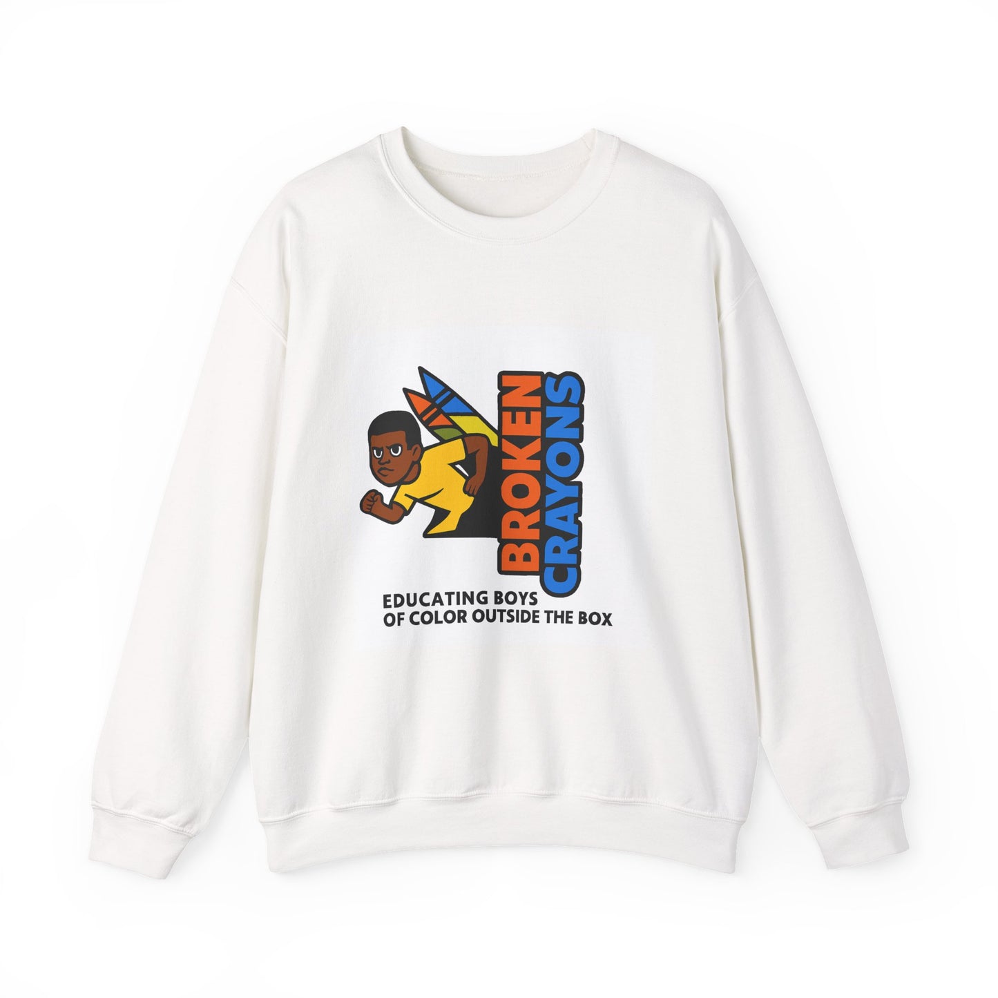 Broken Crayons Educating Sweatshirt, Unisex Crewneck, Inspirational Apparel, Gift for Teachers, Black History Month Clothing