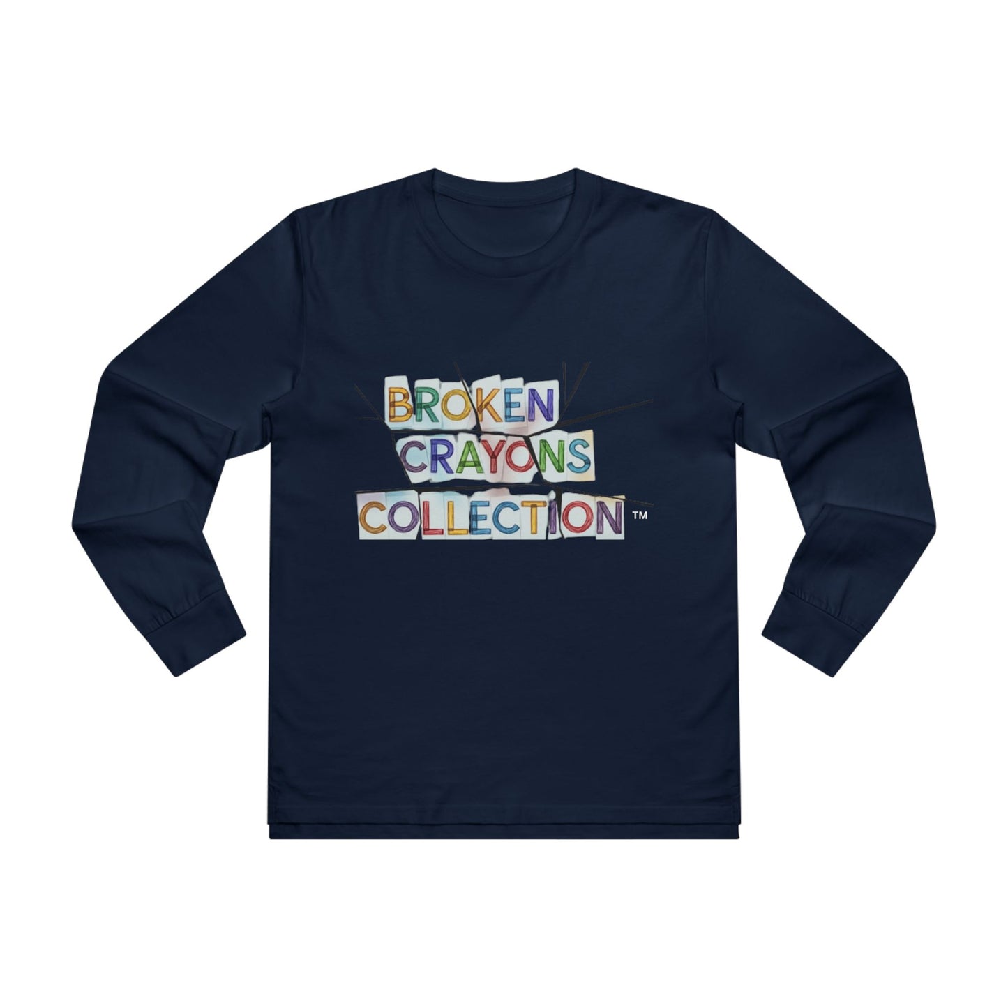 Broken Crayons Long sleeve Tee - Creativity, Self-Expression, Art Lover Gift, Motivational Shirt, Casual Wear, Gallery Event