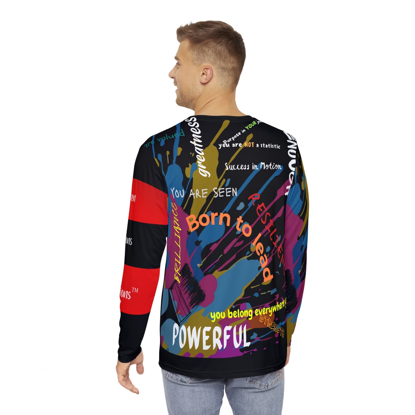 Broken Crayons Long Sleeve Shirt, "You Are SEEN” Empowerment Sweatshirt – Bold Affirmations for Boys of Color
