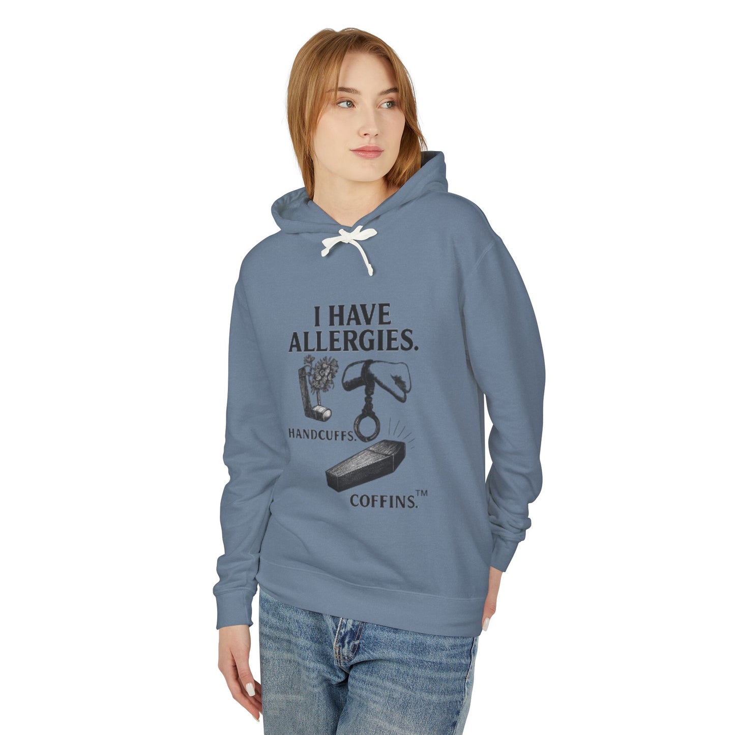 Broken Crayons Hoodie – “I HAVE ALLERGIES.” | Bold Statement on Justice & Identity