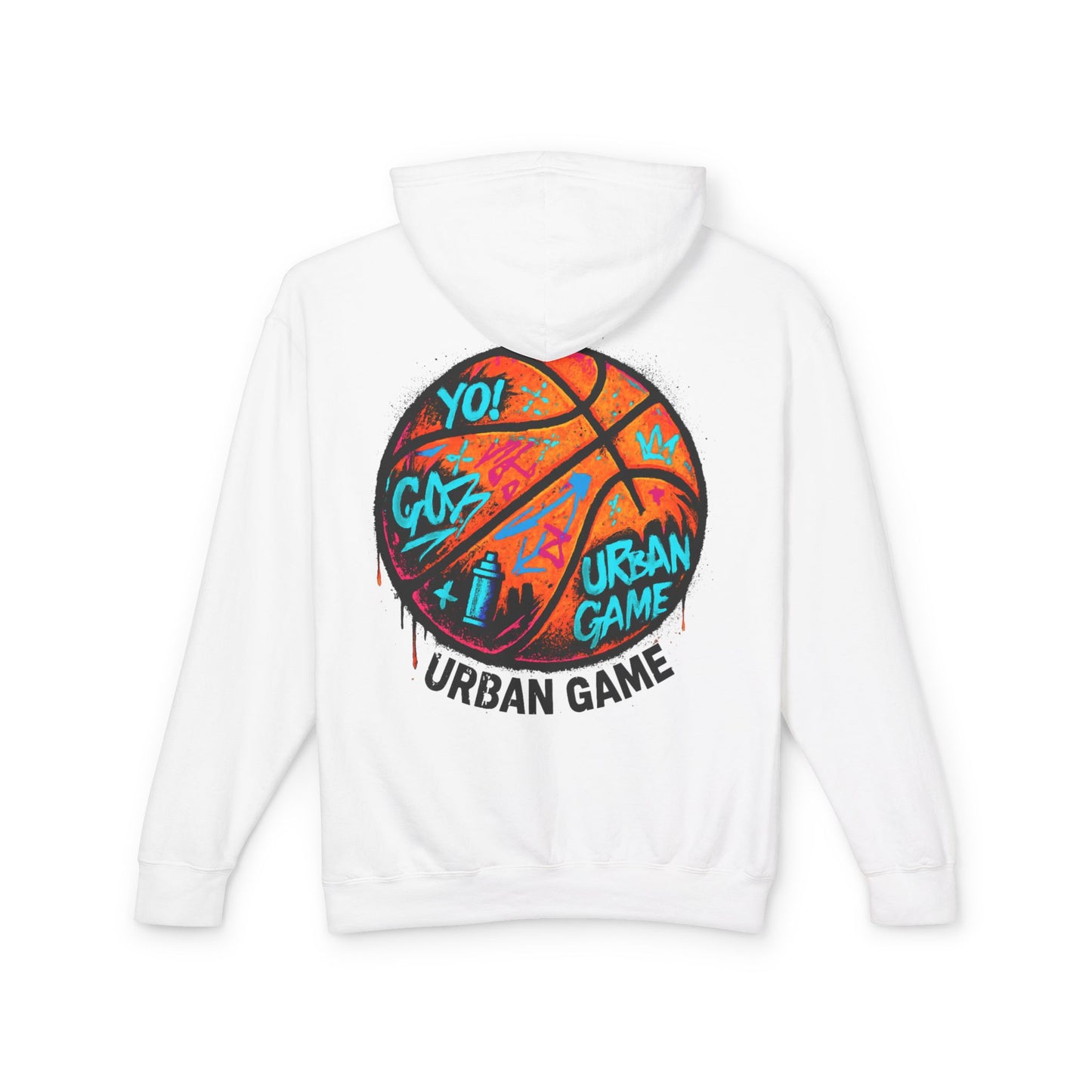 Broken Crayons Collection"Street Flight" Urban Graffiti Basketball Hoodie | Unisex Sweatshirt