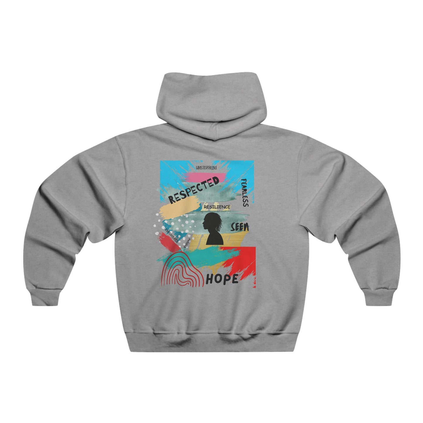 Inspirational Graphic Hoodie for Men's Casual Wear, Cozy Sweatshirt, Gift for Him, Motivational Apparel, Layering Piece, Hope Theme