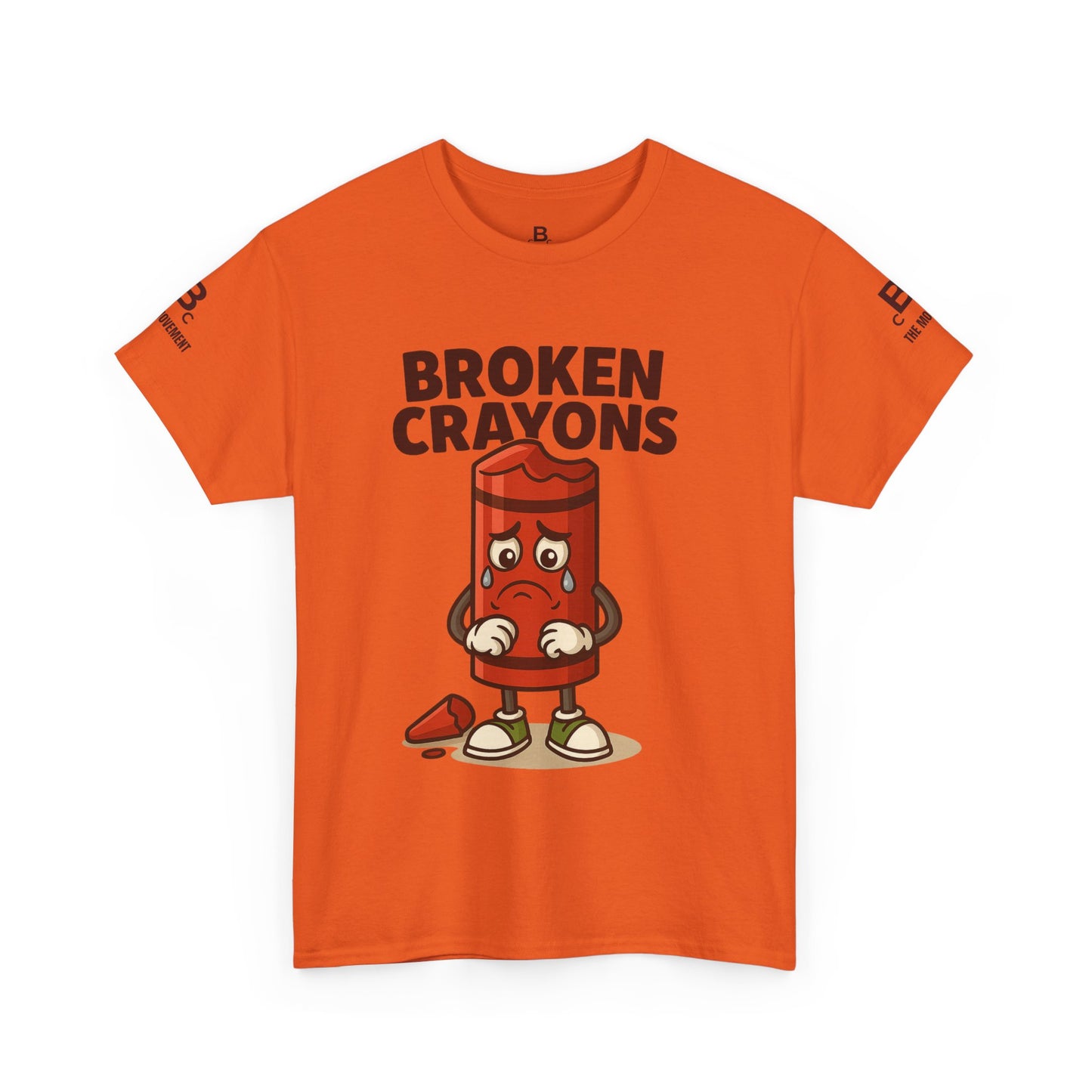 Broken Crayons Unisex Heavy Cotton Tee - Educational Graphic T-Shirt, Gift for Teachers, Kids Apparel, Fun Learning Shirt, Back to School