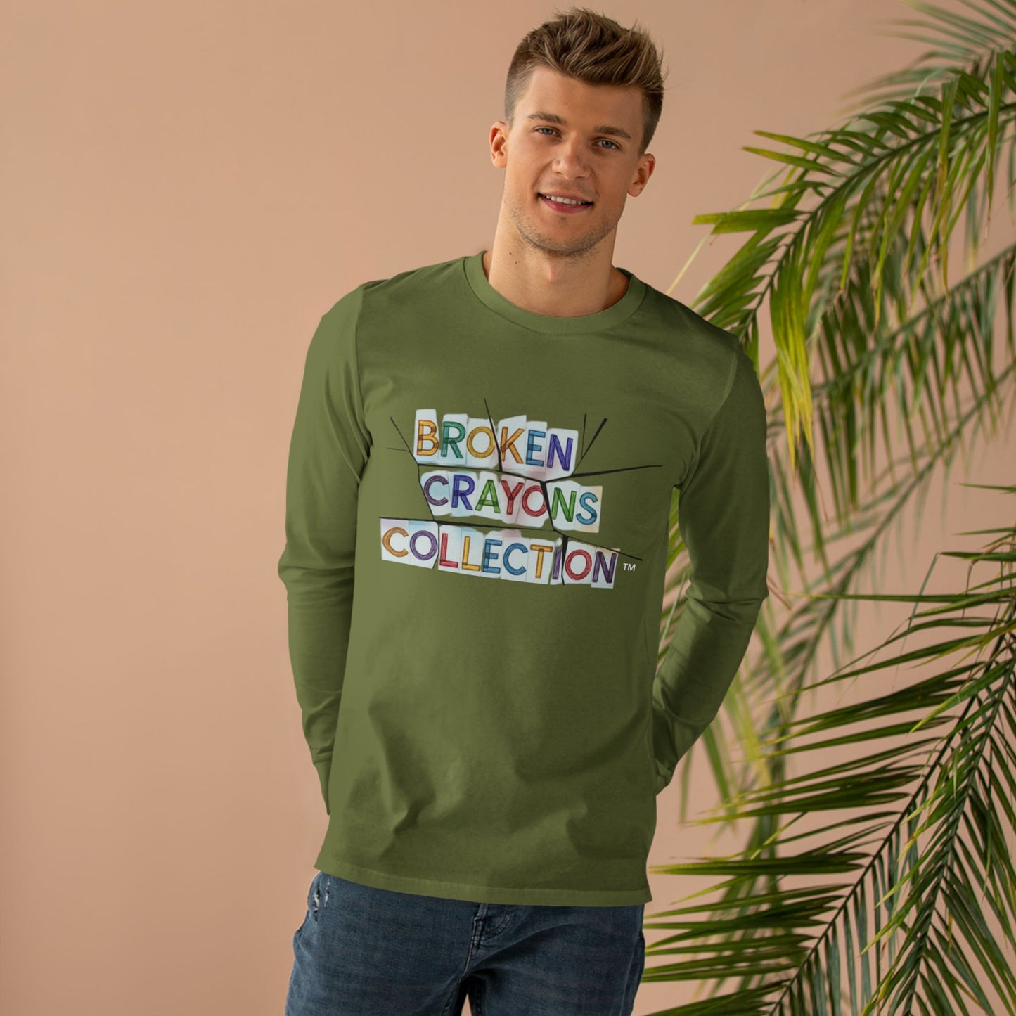 Broken Crayons Long sleeve Tee - Creativity, Self-Expression, Art Lover Gift, Motivational Shirt, Casual Wear, Gallery Event