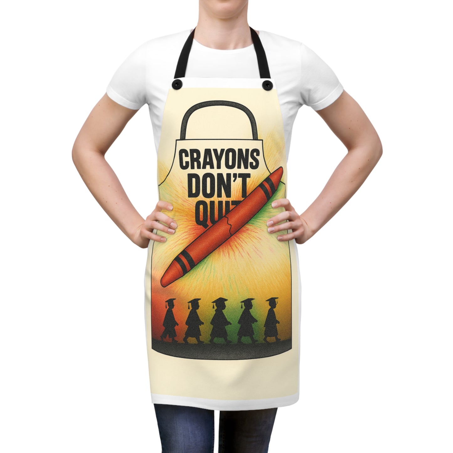 Crayons Don’t Quit™ Inspirational Apron – Graduation & Empowerment Gift