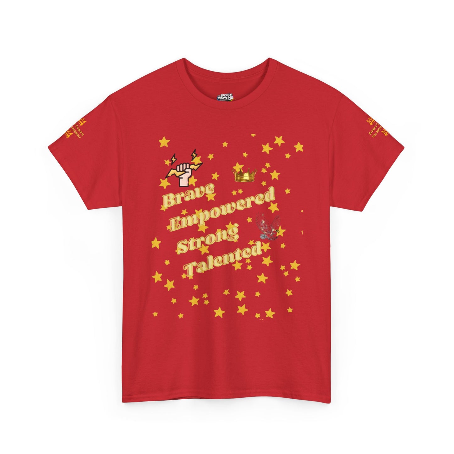 Brave, Empowered, Strong, Talented Stars Tee - Broken Crayons The Movement"
