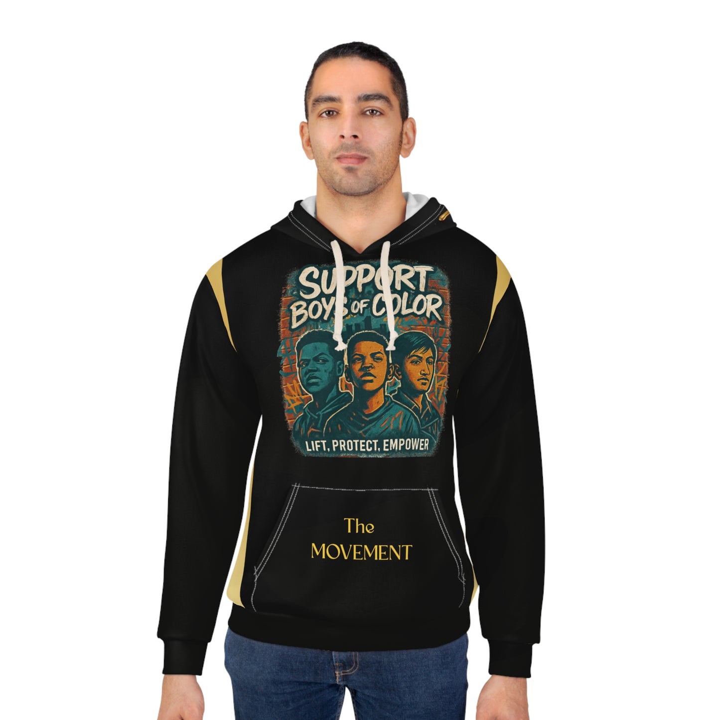 Broken Crayons Collection Support Boys of Color Unisex Pullover Hoodie | Empowerment, Streetwear, Black History Month, Social Justice