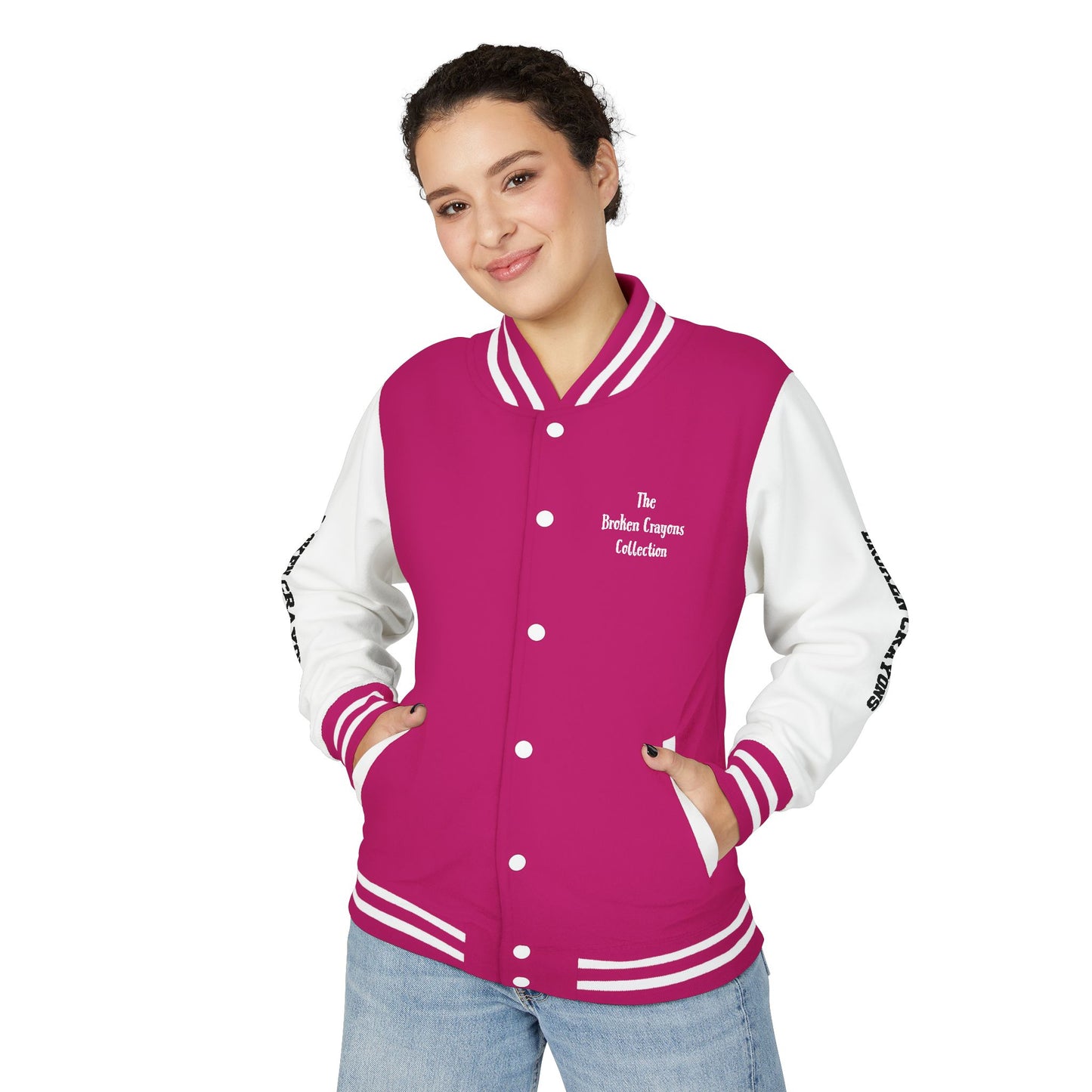 Vibrant Letterman Jacket for Creative Souls, Unisex Varsity Jacket, Trendy Outerwear, Graffiti Style Jacket, Statement Piece for [...]