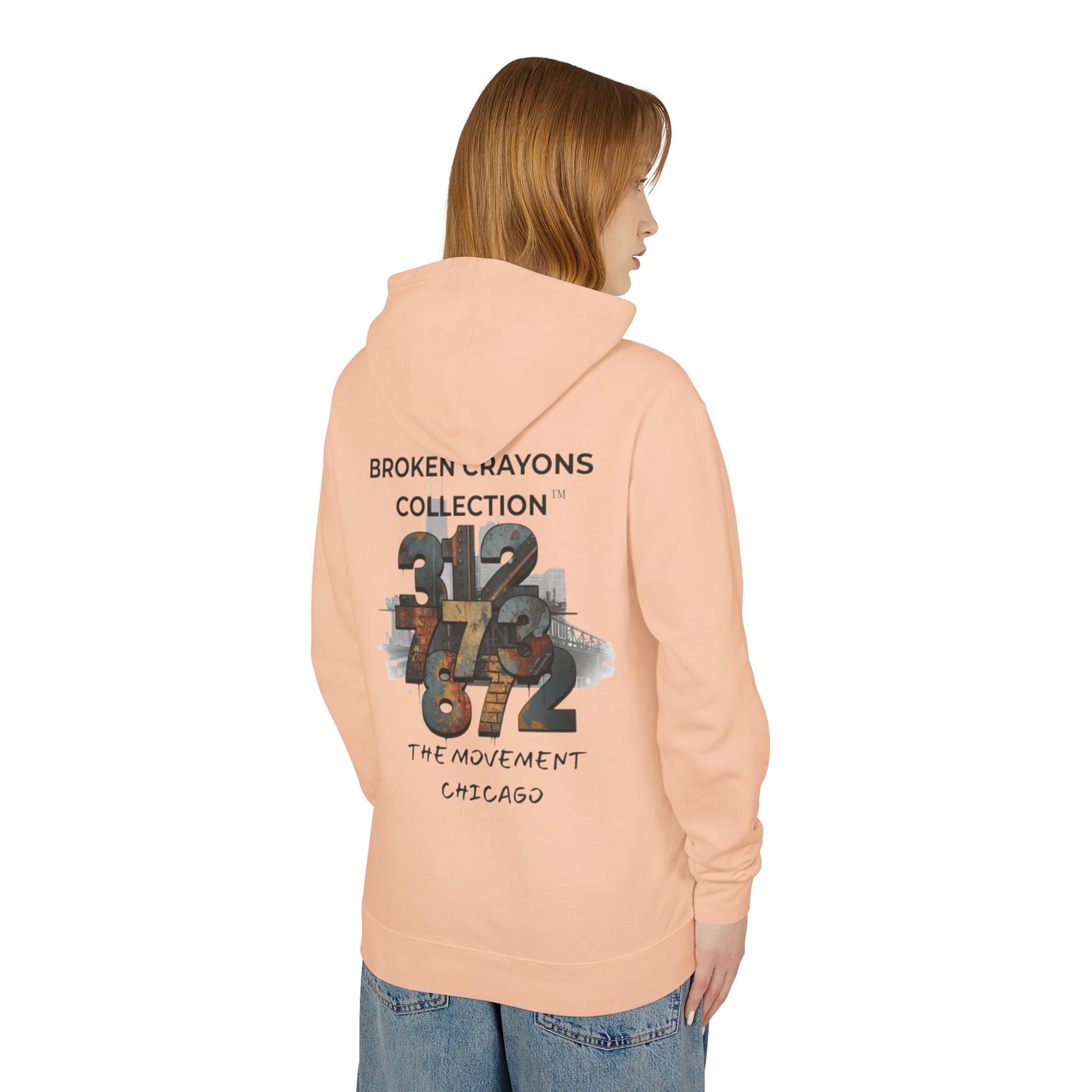 Broken Crayons Collection™ Chicago Hoodie – 312/773/872 Area Code Design