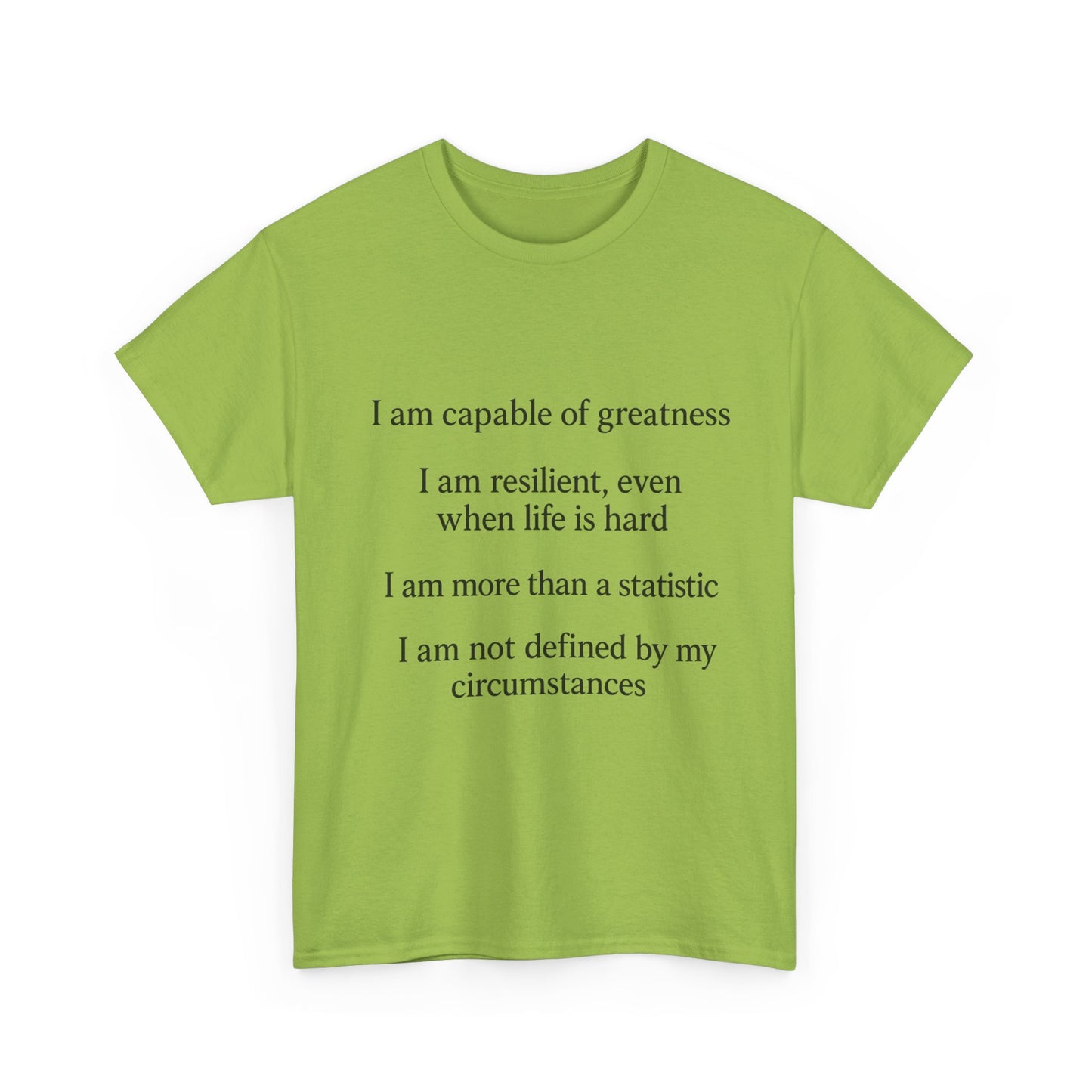 Inspirational Quote Tee for Personal Growth, Motivational T-Shirt, Unisex Affirmation Shirt, Gift for Students, Positive Vibes Apparel