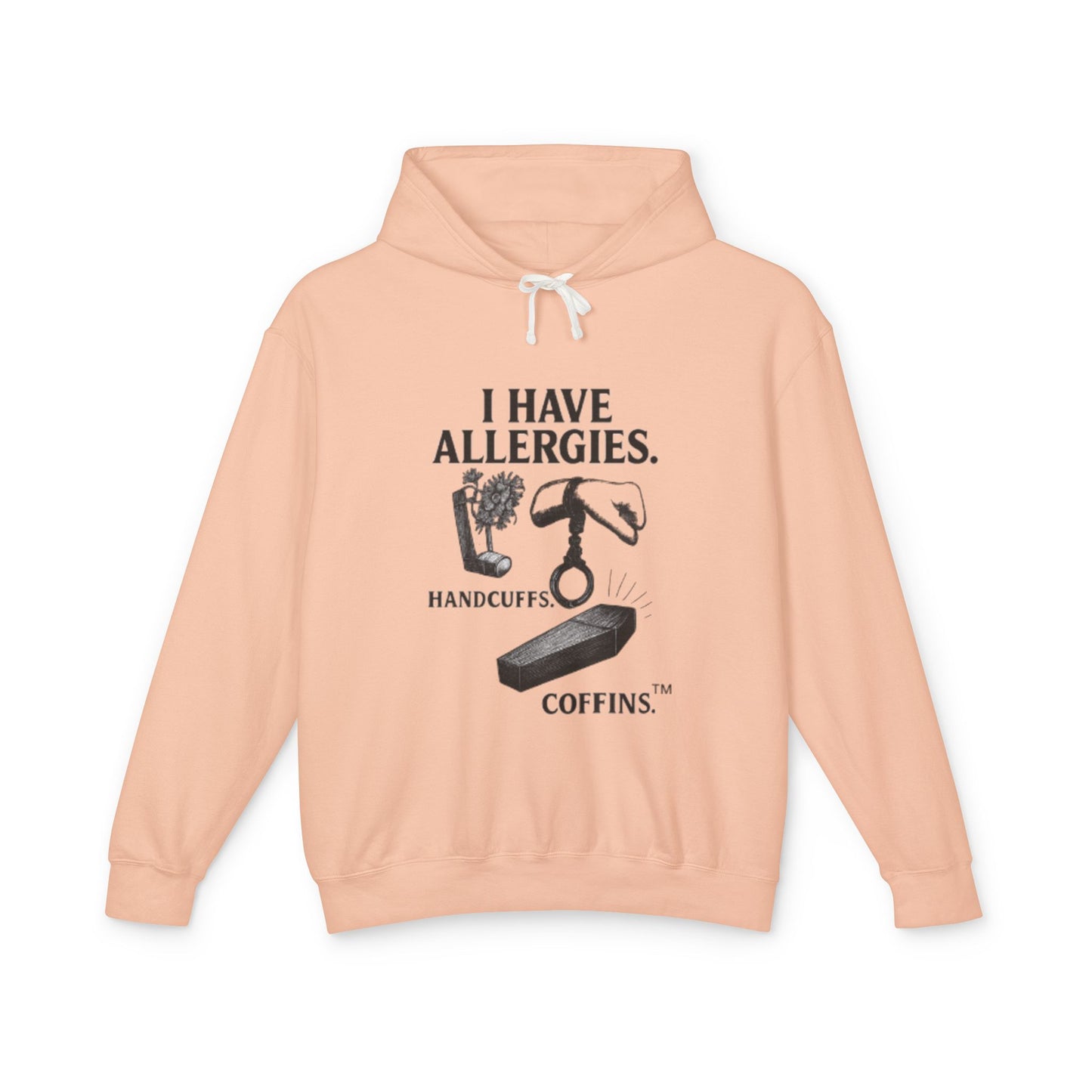 Broken Crayons Hoodie – “I HAVE ALLERGIES.” | Bold Statement on Justice & Identity