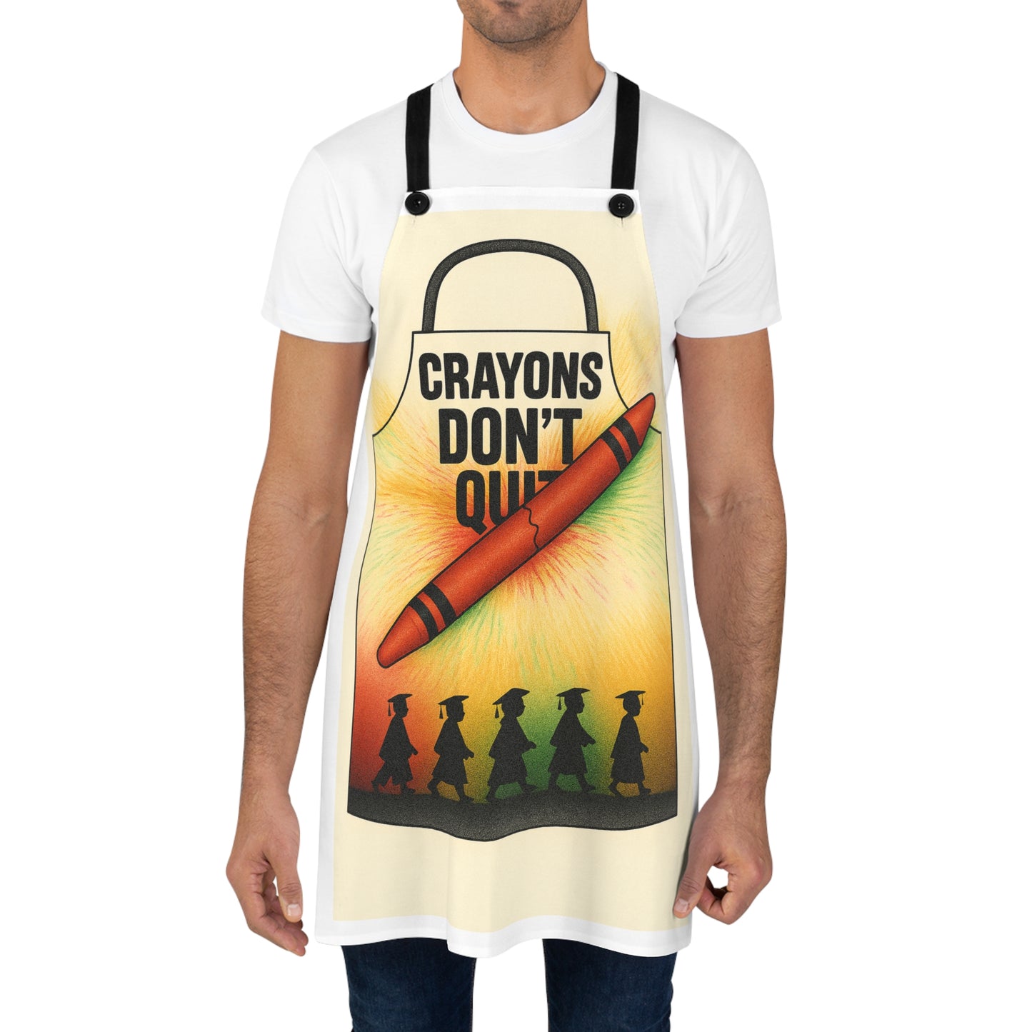 Crayons Don’t Quit™ Inspirational Apron – Graduation & Empowerment Gift