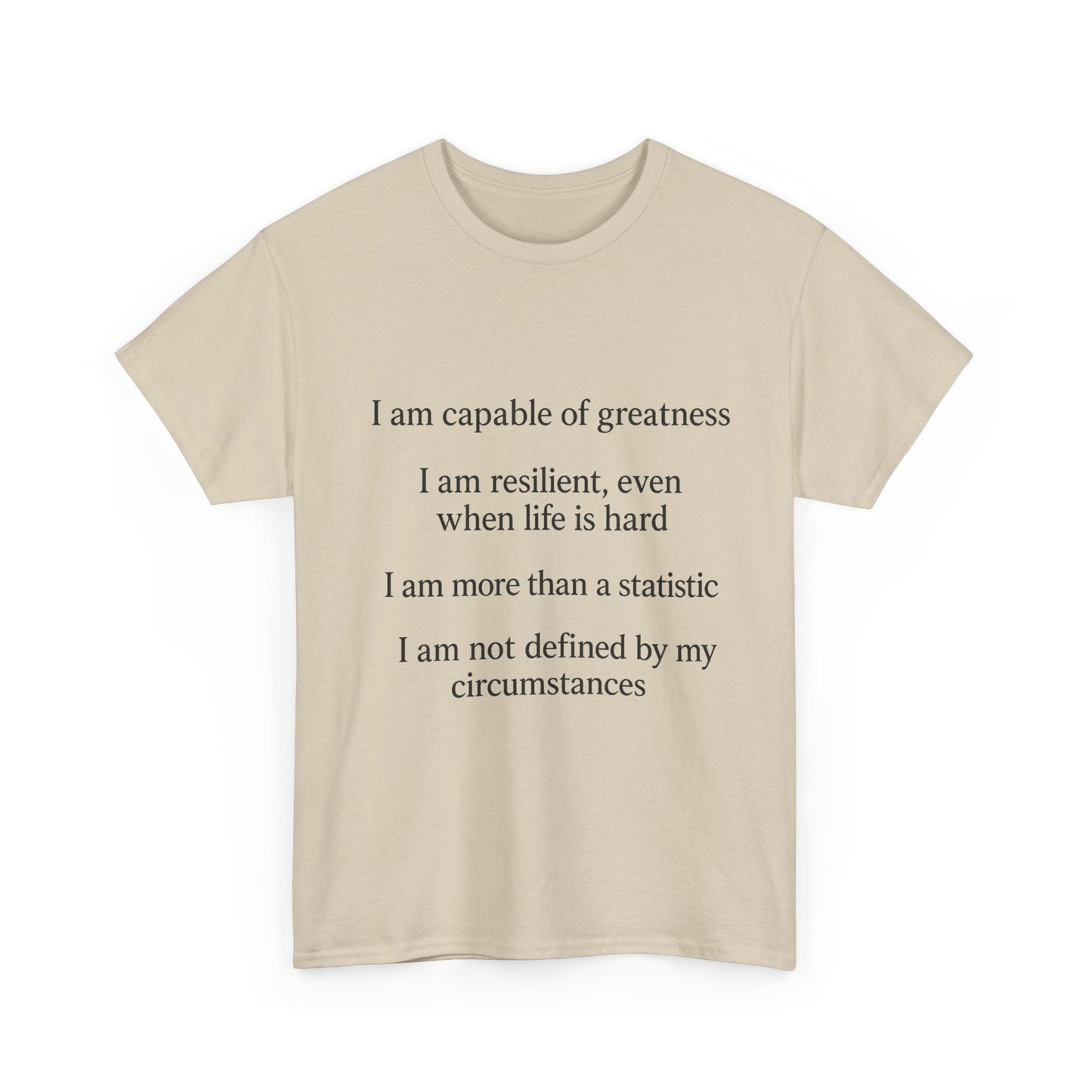 Inspirational Quote Tee for Personal Growth, Motivational T-Shirt, Unisex Affirmation Shirt, Gift for Students, Positive Vibes Apparel