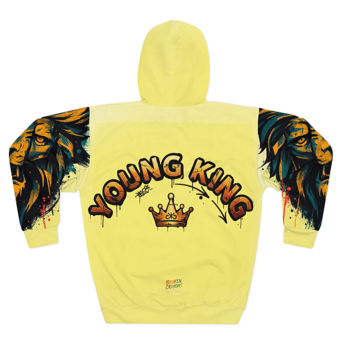 Broken Crayons Collection-Fierce Young King Unisex Pullover Hoodie