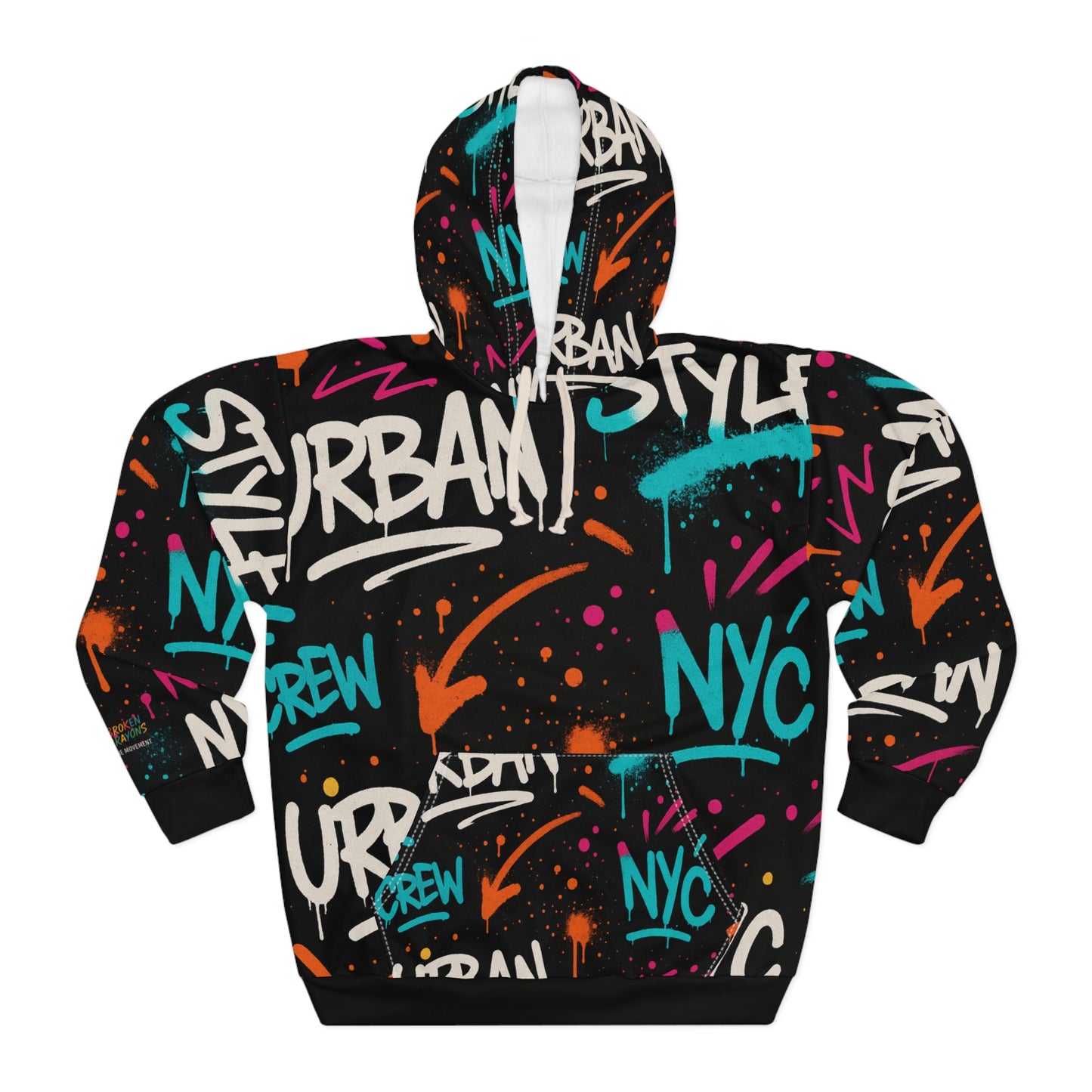 Broken Crayons Collection Urban Graffiti Unisex Pullover Hoodie