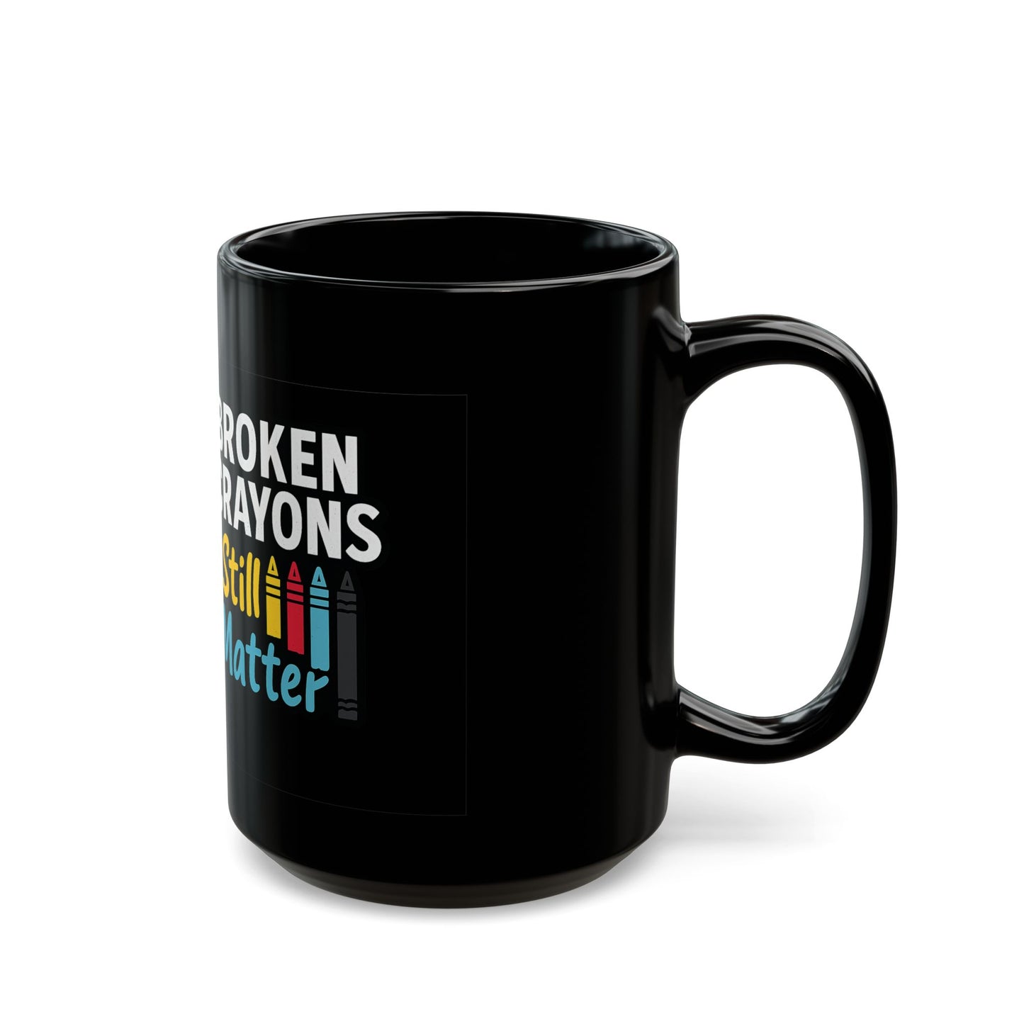 Black Mug with Motivational Quote - Broken Crayons Still Matter - Perfect for Teachers, Artists, Gifts, Office Decor, Inspirational [...]