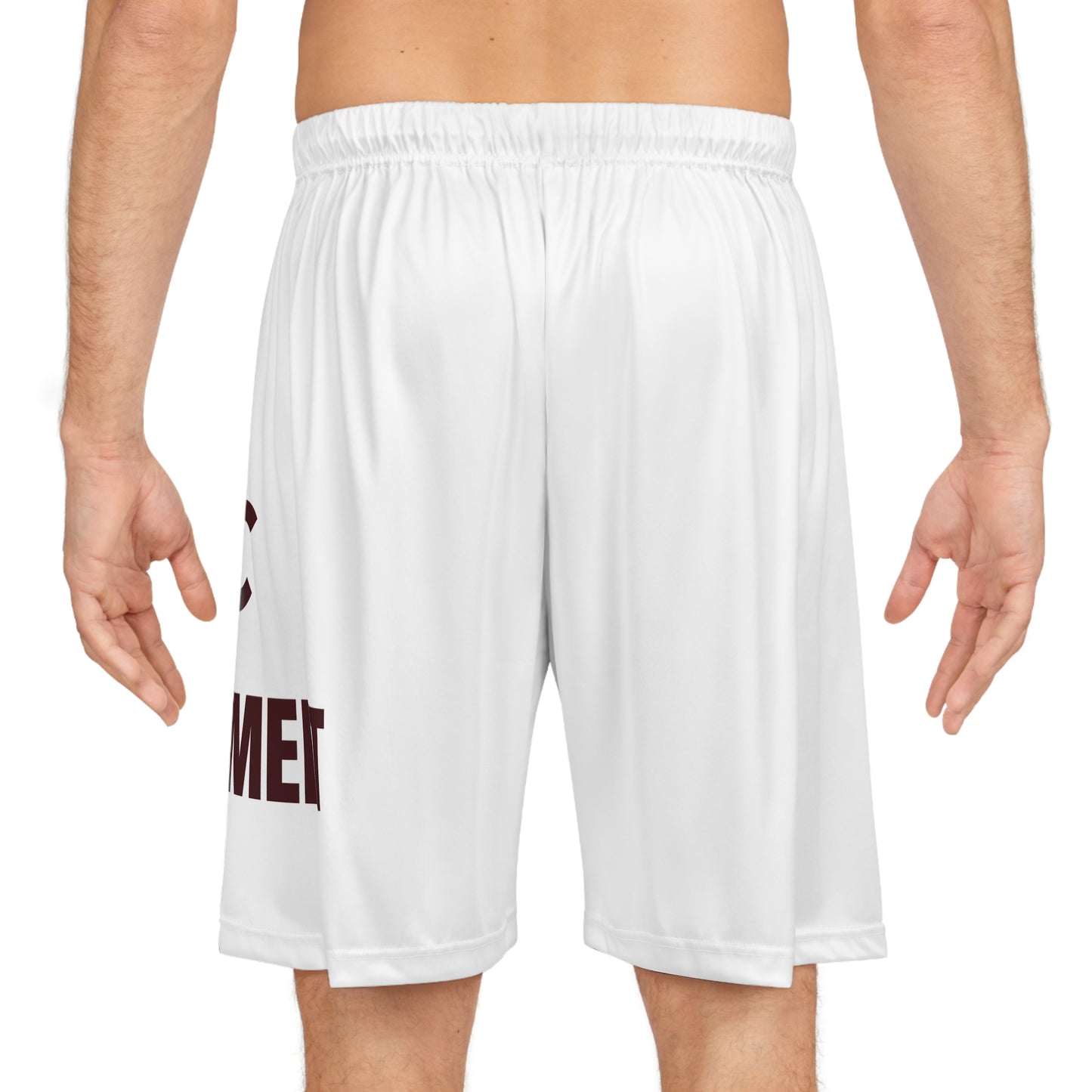 Broken Crayons Collection -White "BCC The Movement" Basketball Shorts - Athletic Apparel