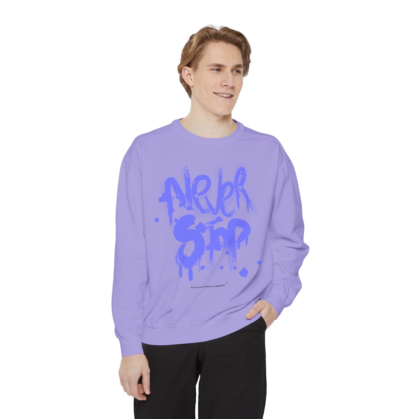 Never Stop Graffiti Sweatshirt – Bold Streetwear for Relentless Creators