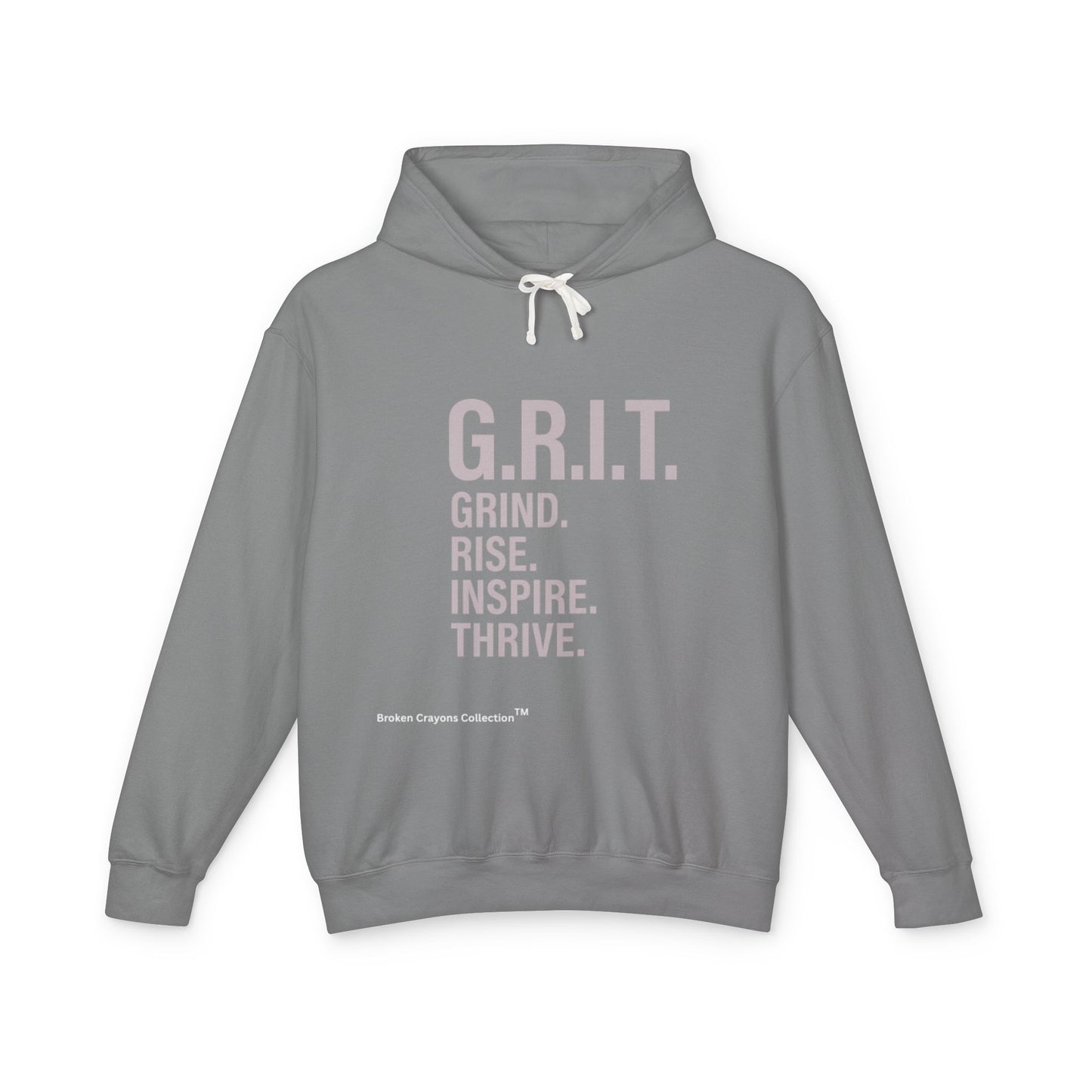 G.R.I.T. Hoodie – Grind. Rise. Inspire. Thrive. | Broken Crayons Collection™ Empowerment Apparel
