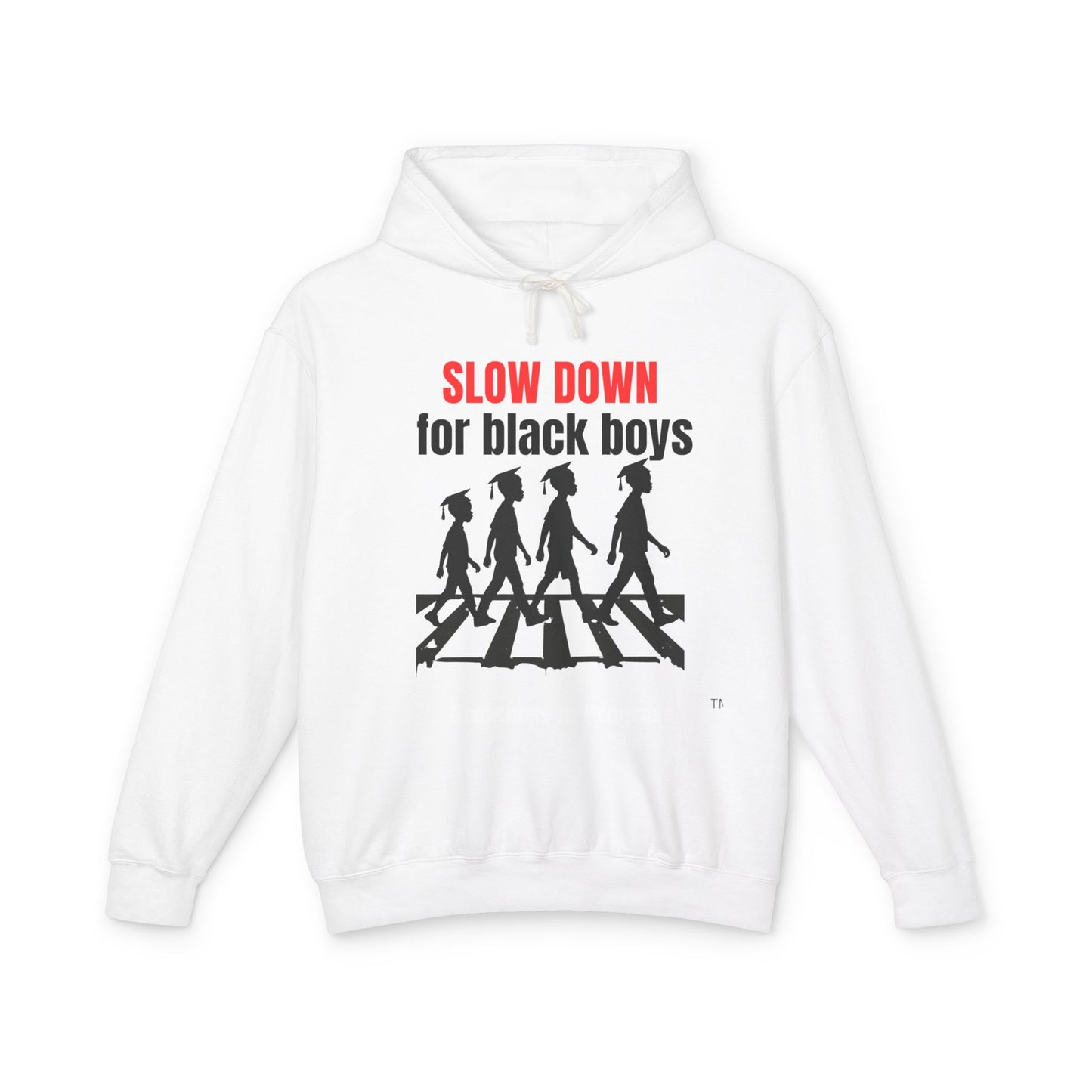 Unisex Lightweight Hooded Sweatshirt - "Slow Down for Black Boys" Hoodie, Awareness Apparel, Gift for Activists, Statement Sweatshirt, [...]