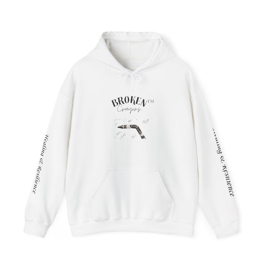 Healing & Resilience Hooded Sweatshirt, Cozy Unisex Hoodie for Comfort, Mental Health Awareness, Gift for Friends, Meaningful Apparel