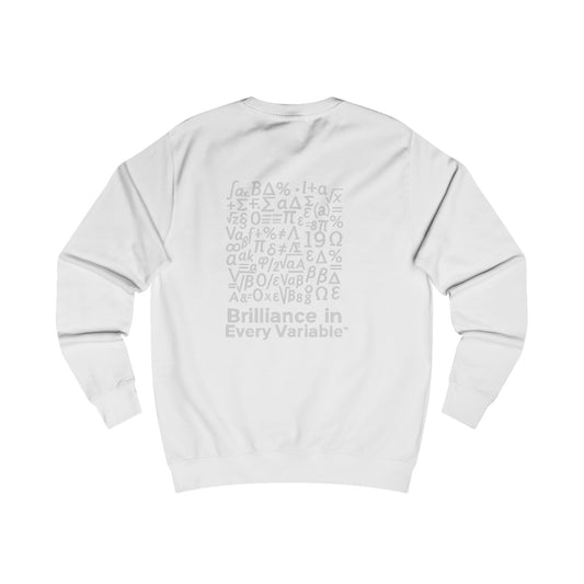 Brilliance in Every Variable™ Sweatshirt – Black Crewneck for Teen Boys | Math-Inspired Empowerment Apparel