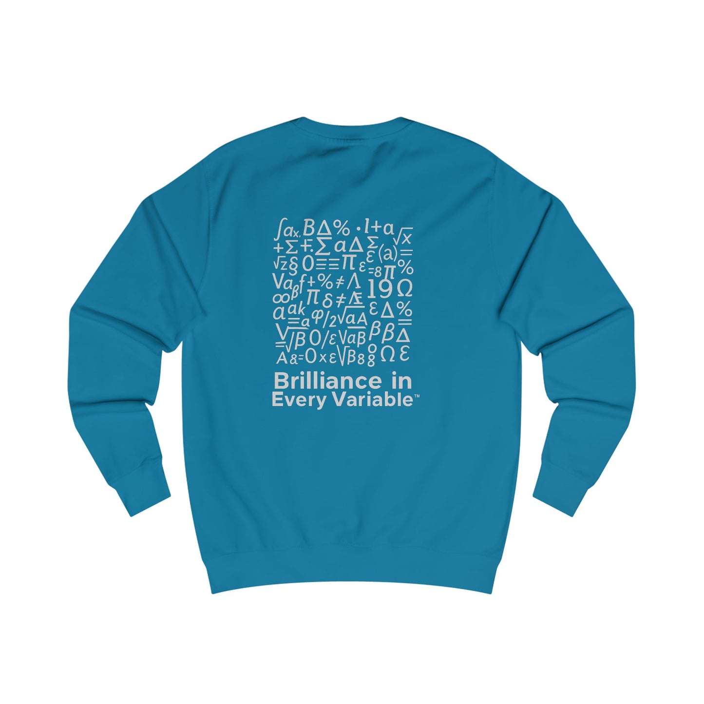 Brilliance in Every Variable™ Sweatshirt – Black Crewneck for Teen Boys | Math-Inspired Empowerment Apparel