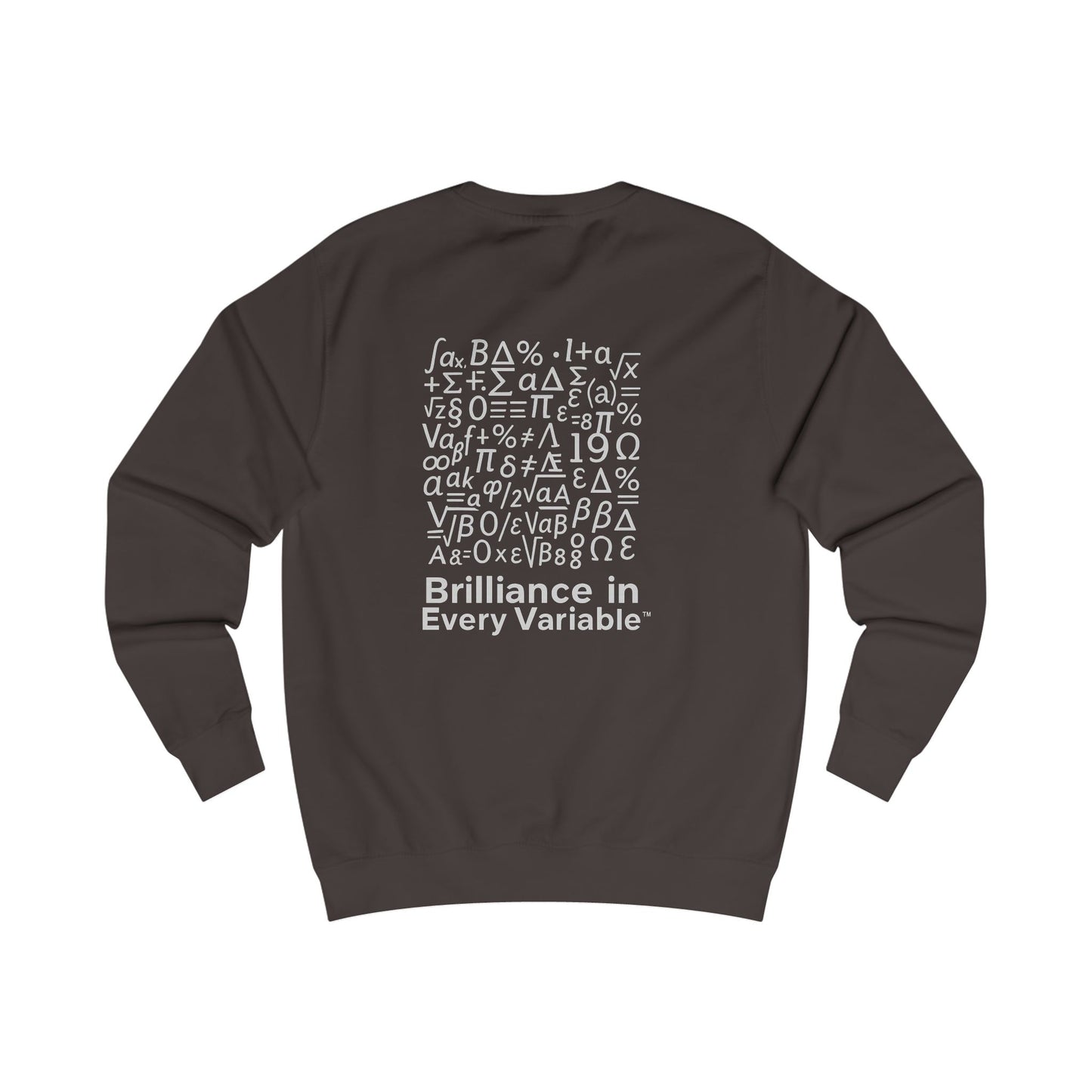 Brilliance in Every Variable™ Sweatshirt – Black Crewneck for Teen Boys | Math-Inspired Empowerment Apparel