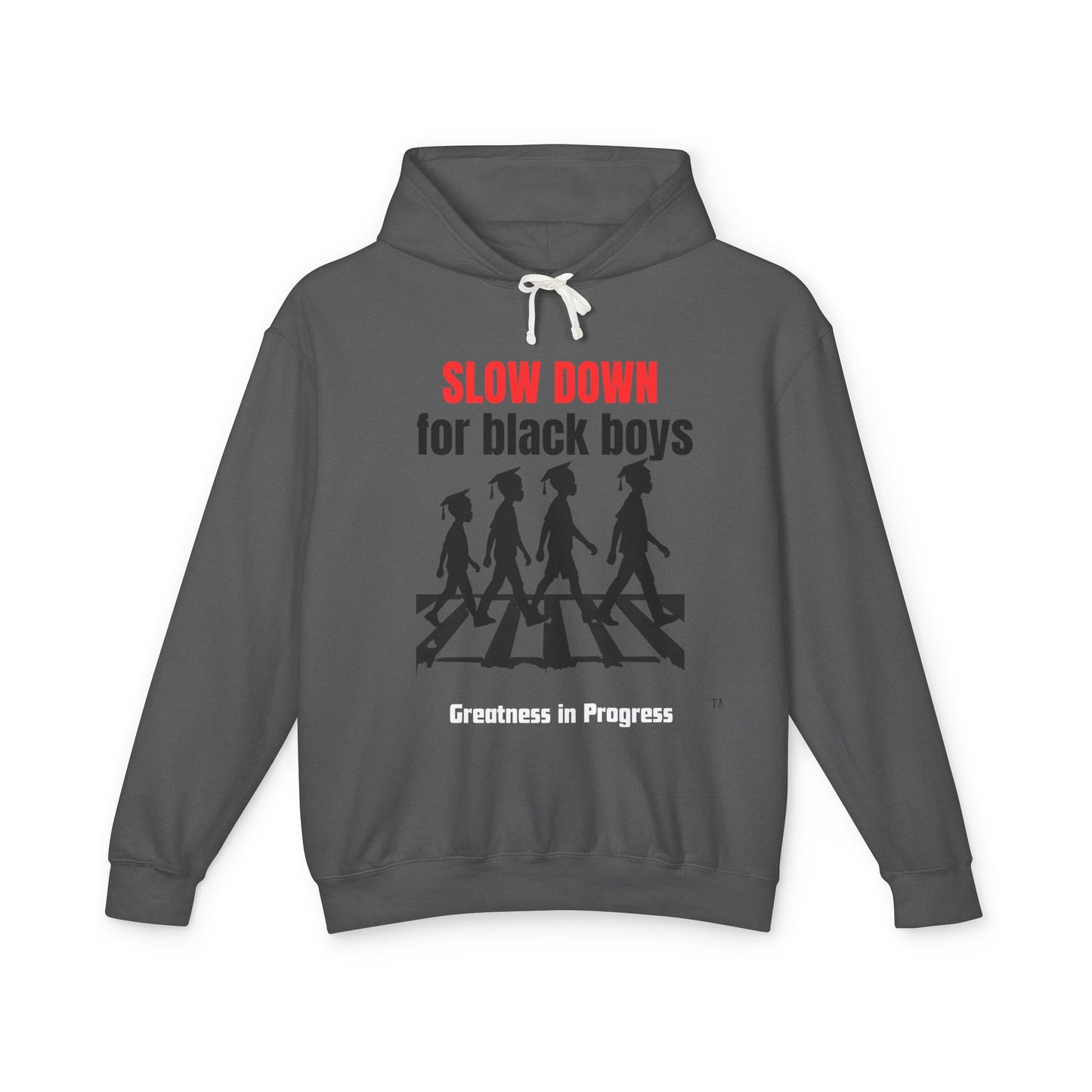 Unisex Lightweight Hooded Sweatshirt - "Slow Down for Black Boys" Hoodie, Awareness Apparel, Gift for Activists, Statement Sweatshirt, [...]
