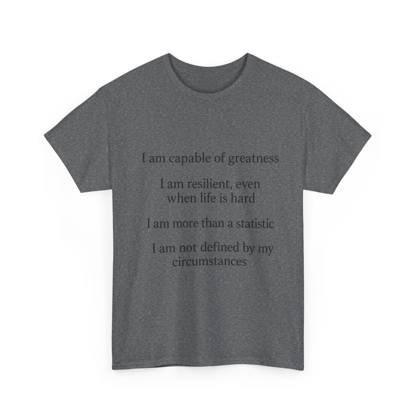 Inspirational Quote Tee for Personal Growth, Motivational T-Shirt, Unisex Affirmation Shirt, Gift for Students, Positive Vibes Apparel